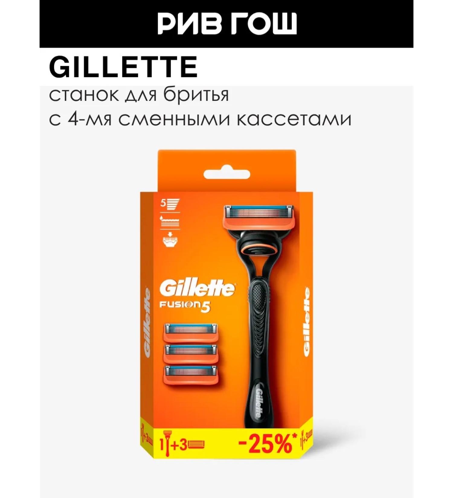 GILLETTE Razor and 4 interchangeable cassettes - Buy Online on GoSupps.com