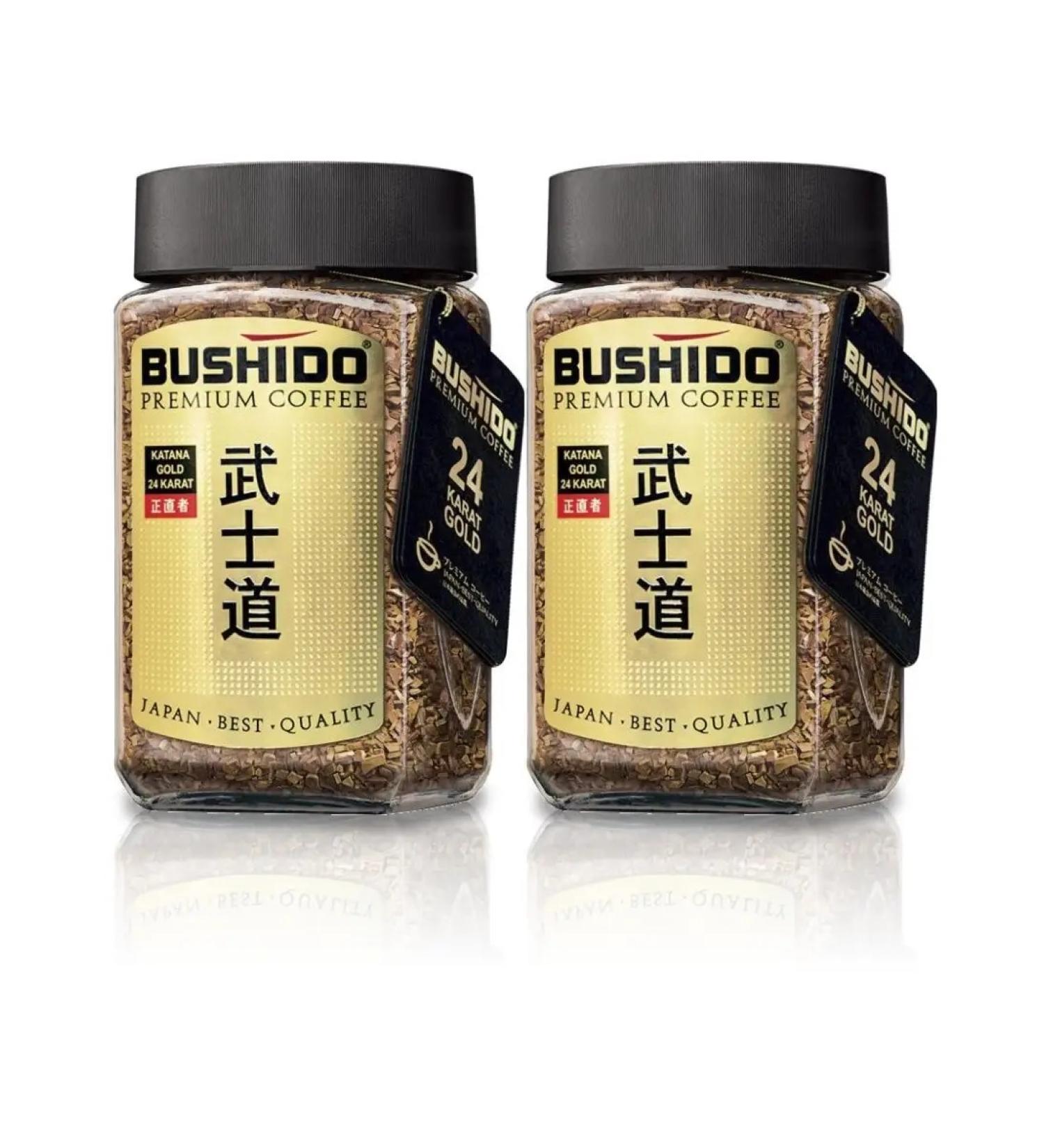 Bushido Soluble coffee Katana Gold 24 Karat 100g x 2pcs - Buy Online on GoSupps.com