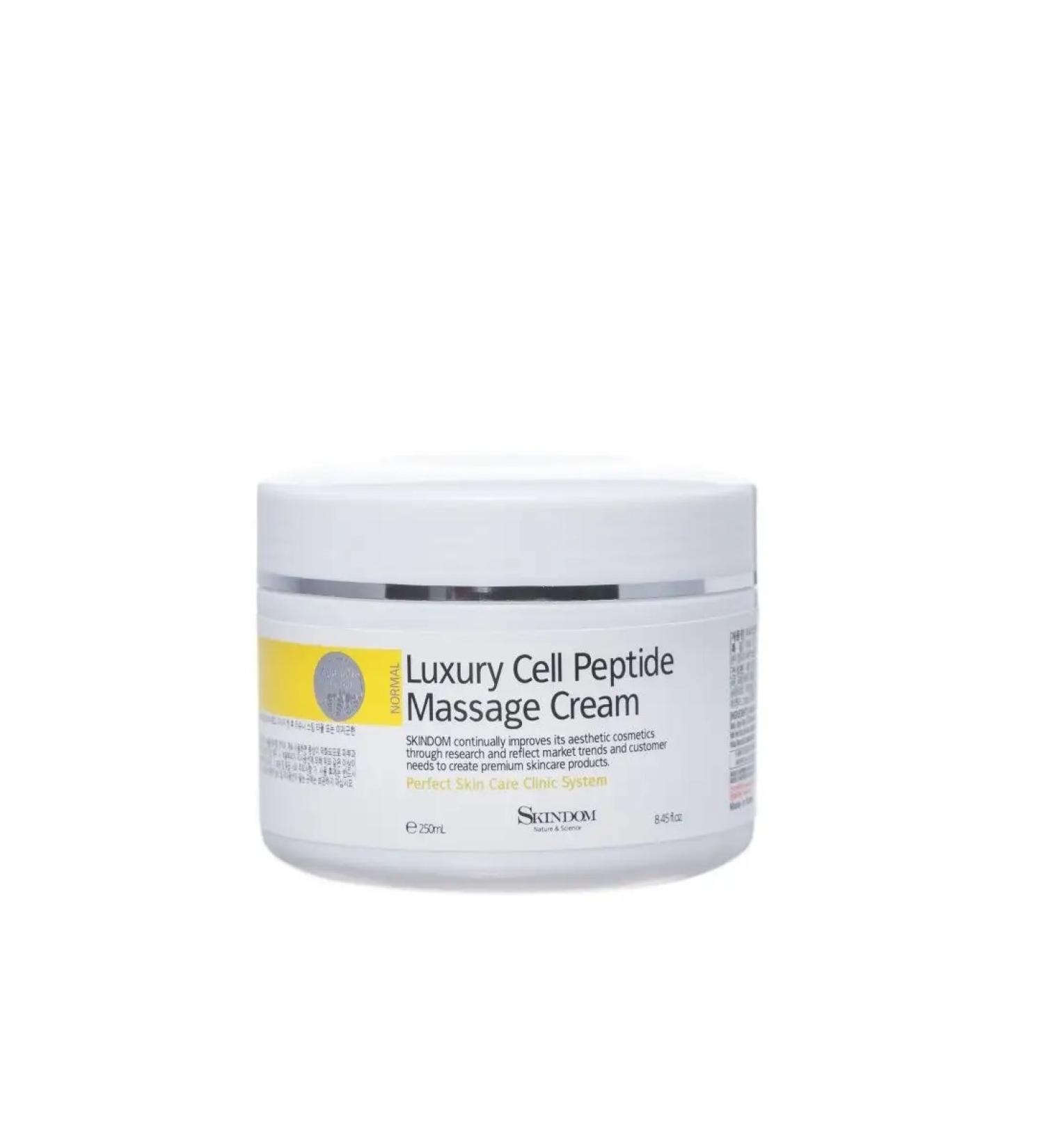 SKINDOM Massage cream with peptides for face