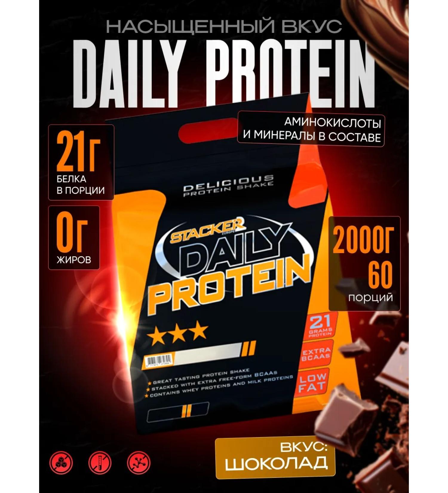 Stacker2 Europe Serum protein for a set of muscle mass 2000 grams - Buy Online on GoSupps.com