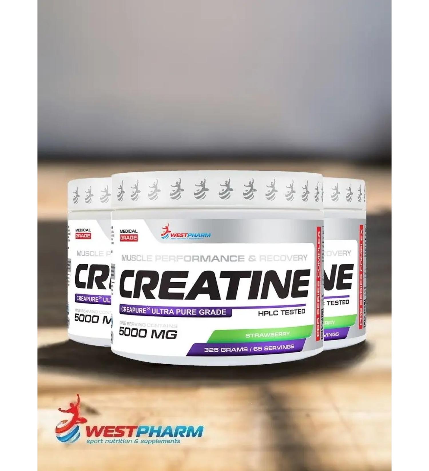 Westpharm Creatine ultra pure strawberries 325 g 65 servings
