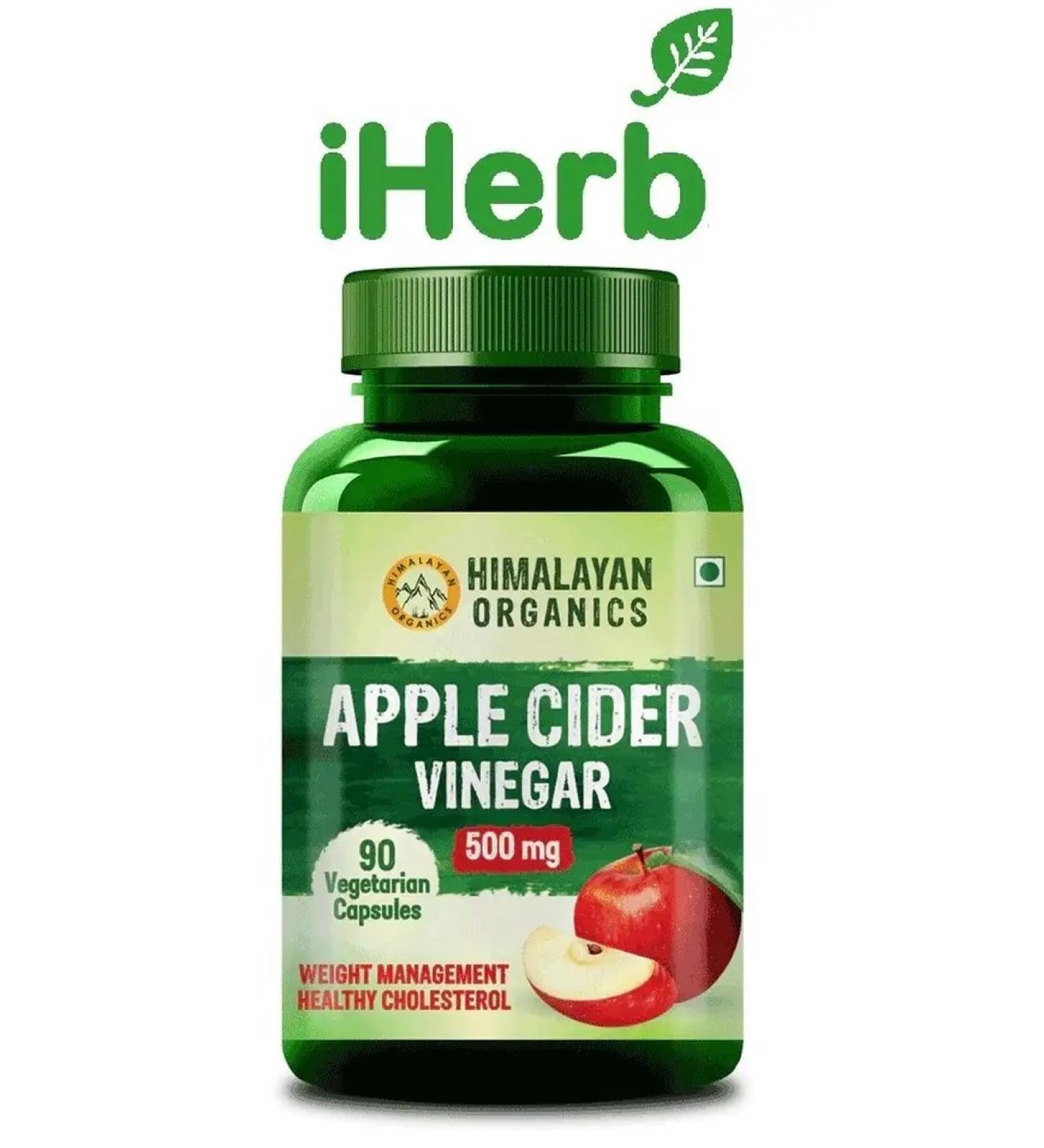 Himalayan Organics Apple vinegar (Apple Cider Vinegar) 90 caps. (500 mg.) - Buy Online on GoSupps.com