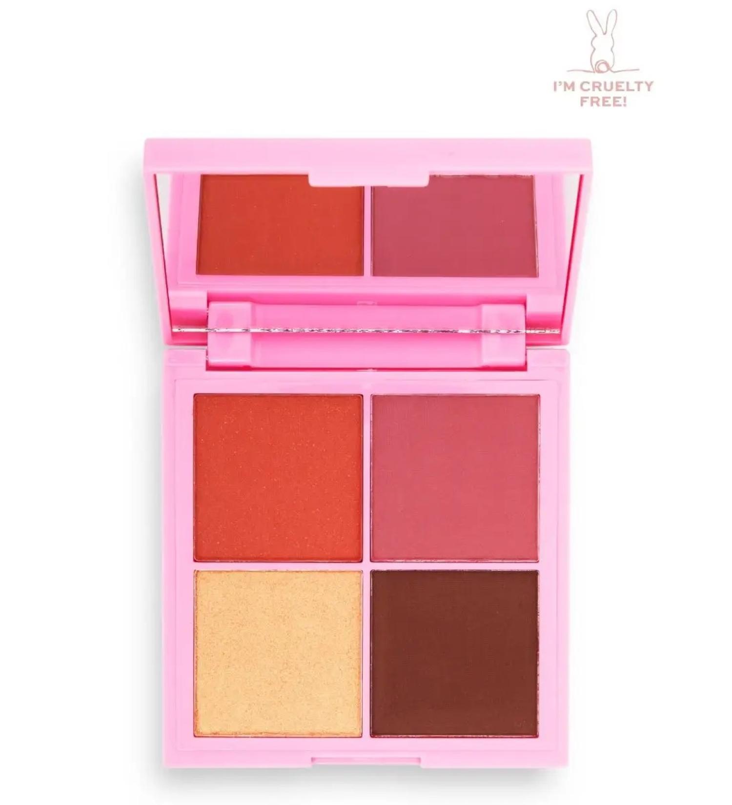 I Heart Revolution Palette shadows for the face of the eyes 4 blush bronzer highlighter - Buy Online on GoSupps.com