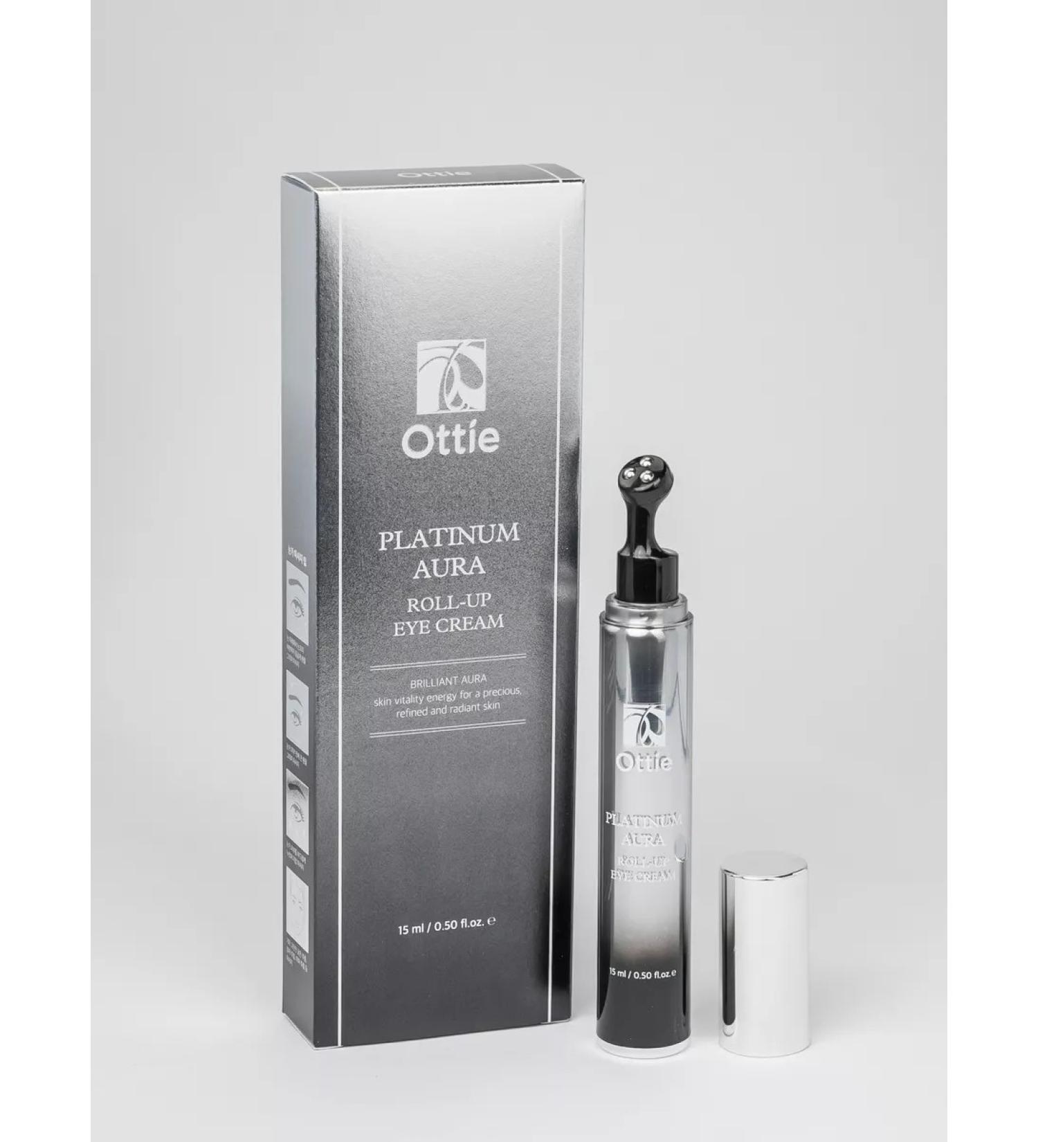 Ottie Premium eye cream with platinum and caviar 15 ml - Buy Online on GoSupps.com