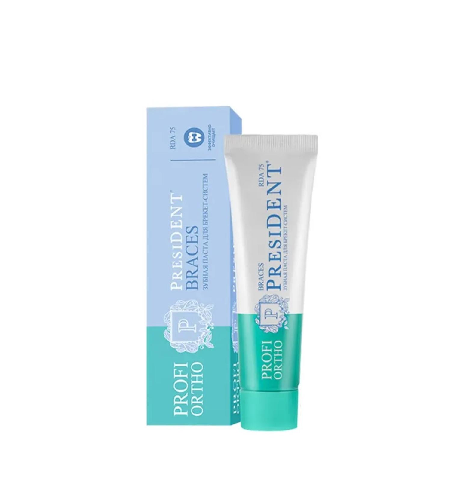 PRESIDENT Ortho-bracces 50ml toothpaste