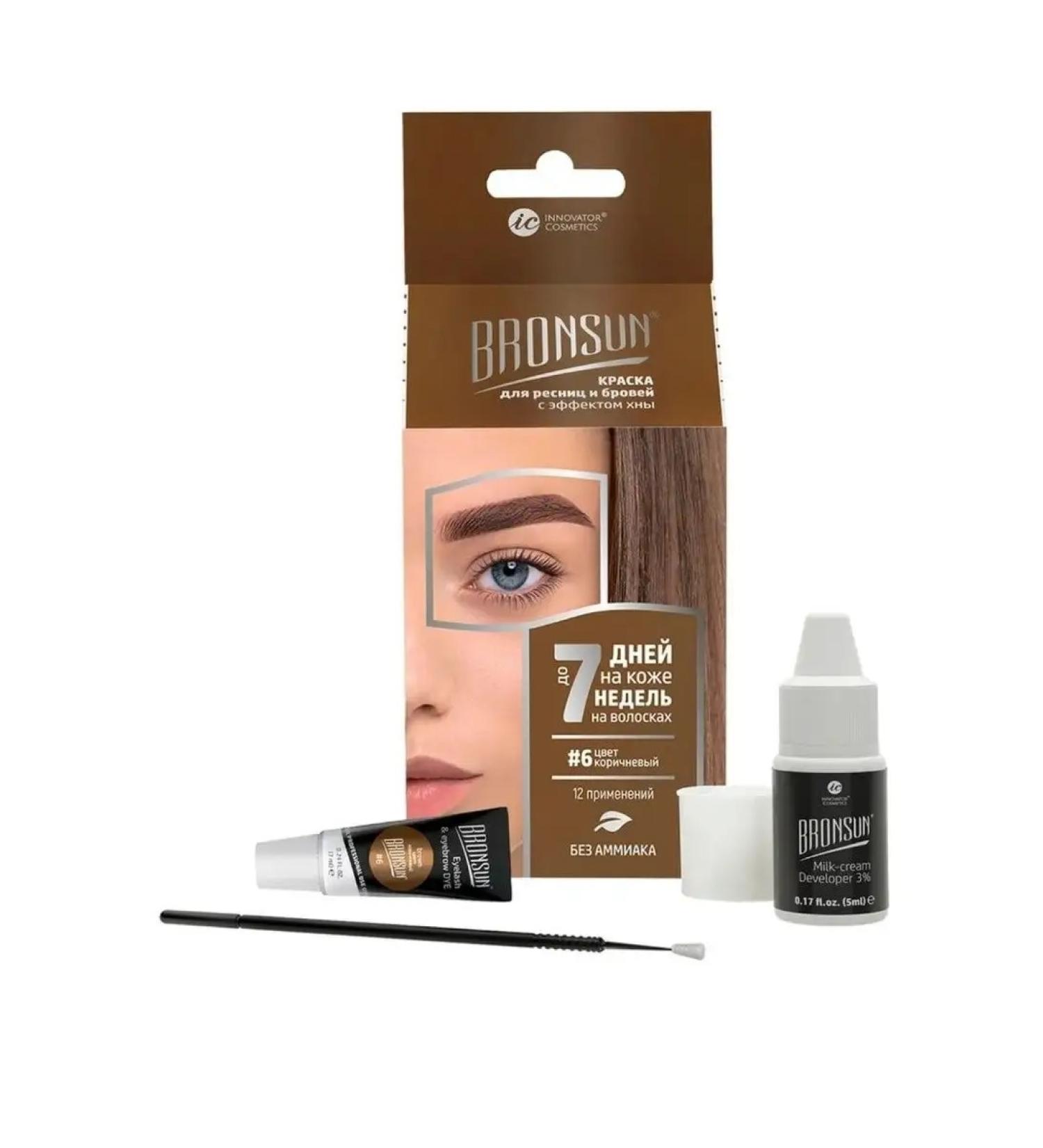 Bronsun Eyebrow staining set N 6 brown - Buy Online on GoSupps.com