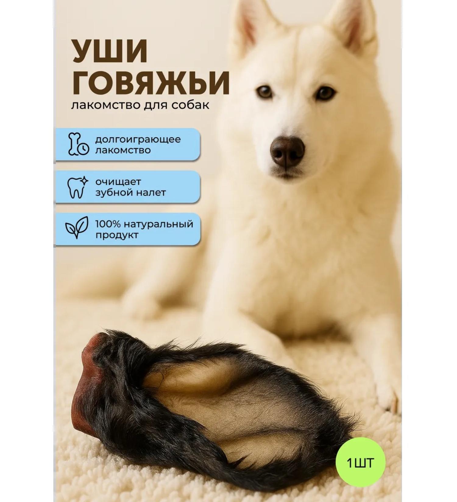 Galu Beef ears for dogs with wool for large dog breeds - Buy Online on GoSupps.com