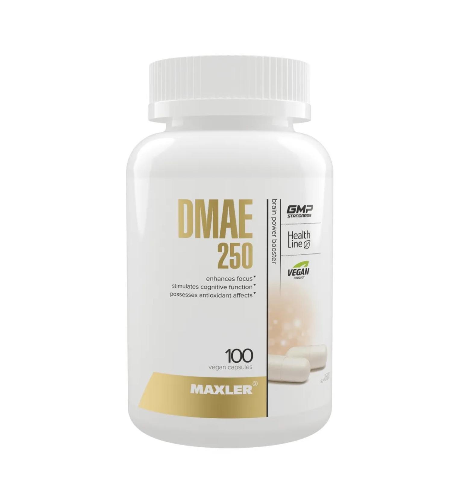 maxler DMAE (DMAE) dimethylaminoethanol in capsules 250mg 100 pcs - Buy Online on GoSupps.com