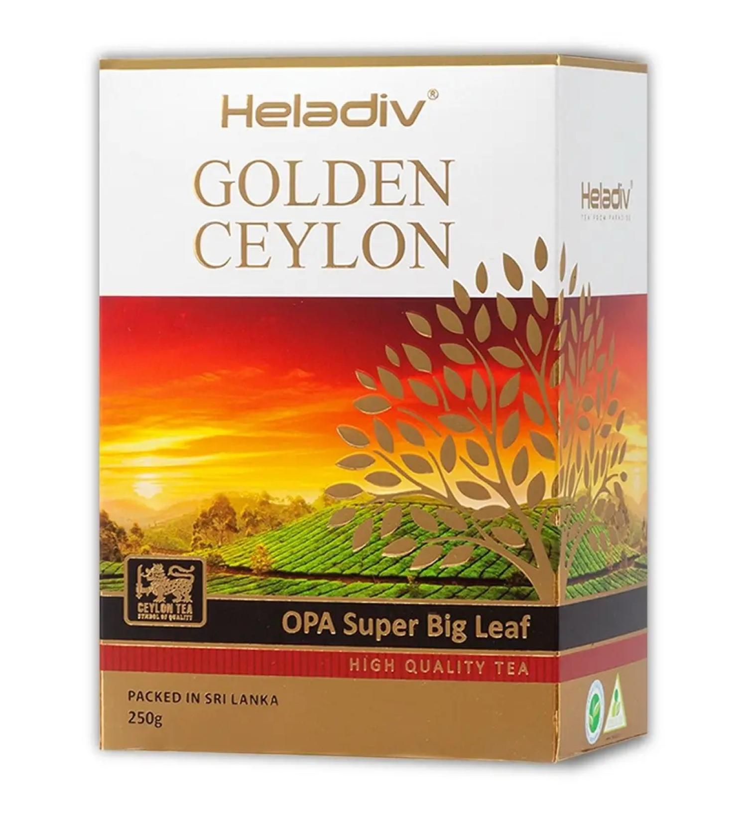 Heladiv Golden Ceylon Opa Big Leaf Tea black leaf 250 gr.