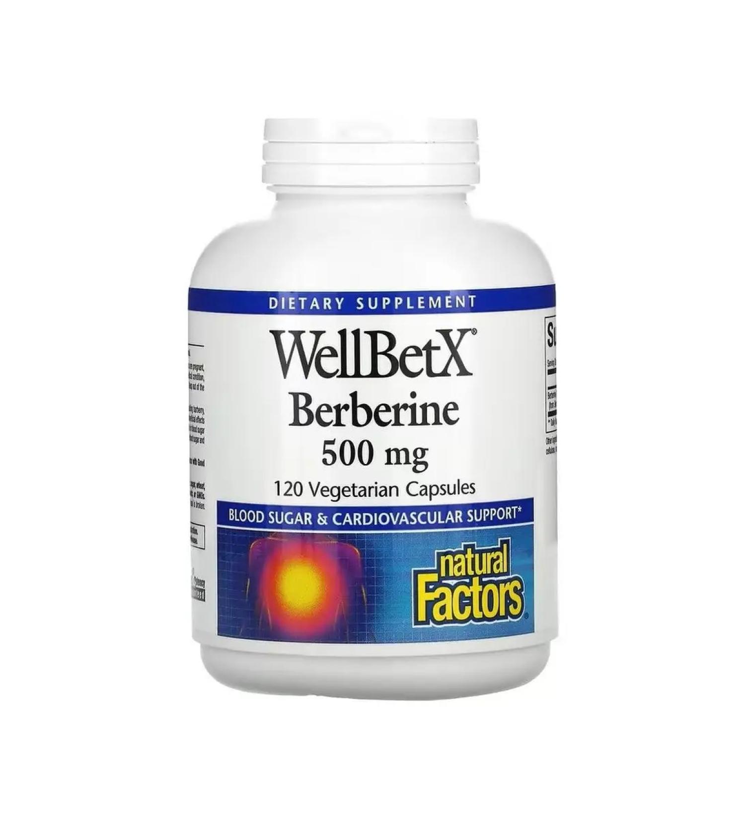 Natural Factors Berberin 500 mg 120 vegetarian capsules