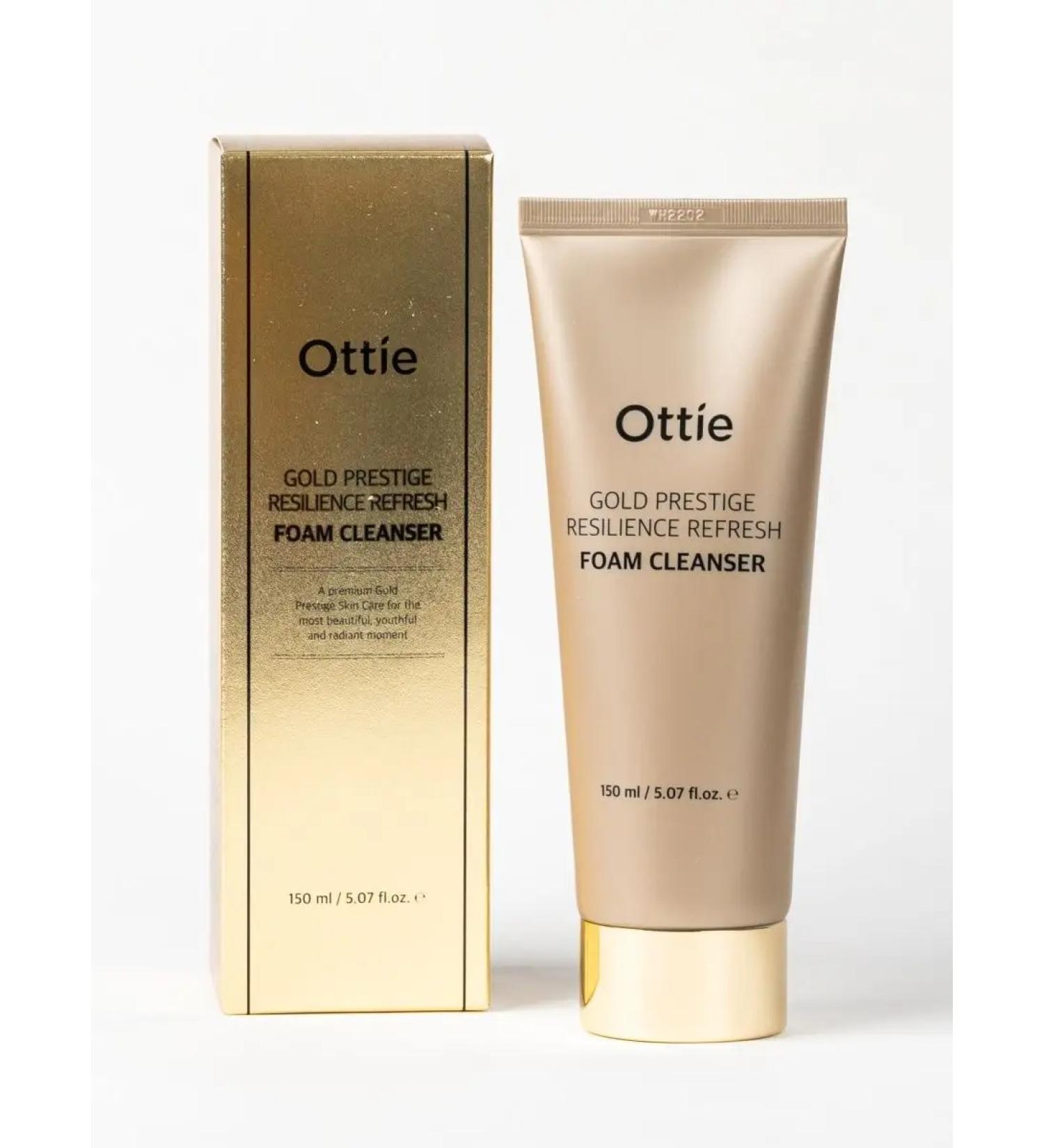 Ottie Moisturizing Foam Gold Resilience Refresh Foam Cleanser - Buy Online on GoSupps.com
