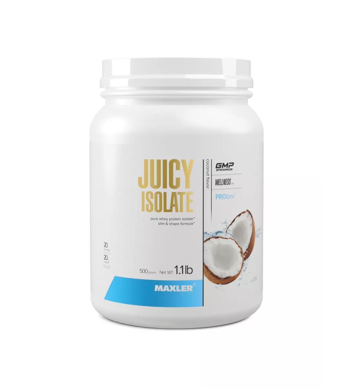 maxler Wasolacent protein isolate Juicy ISOLATE 500 g coconut - Buy Online on GoSupps.com