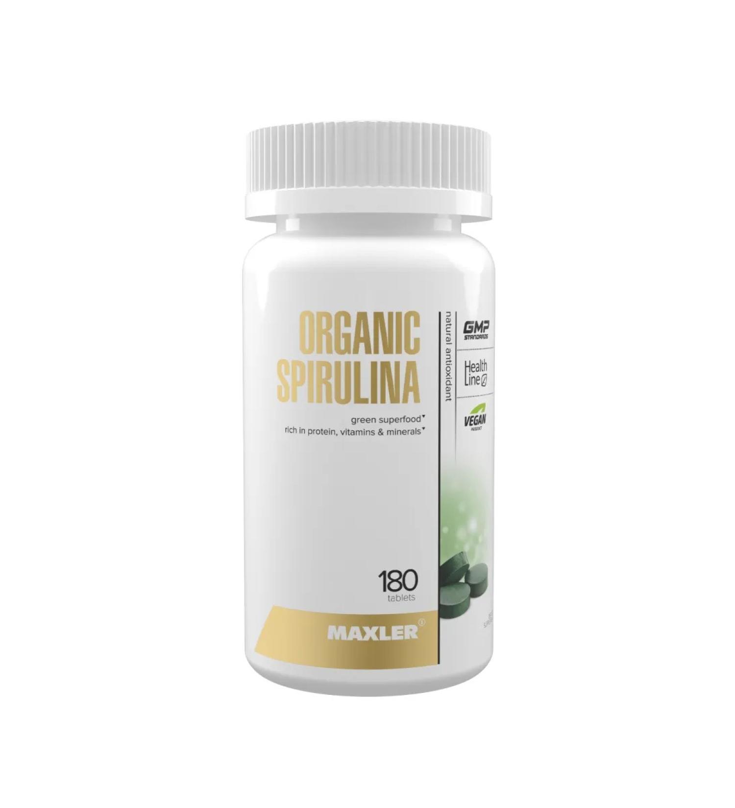 maxler Antioxidant Organic Spirulina 180 pcs - Buy Online on GoSupps.com