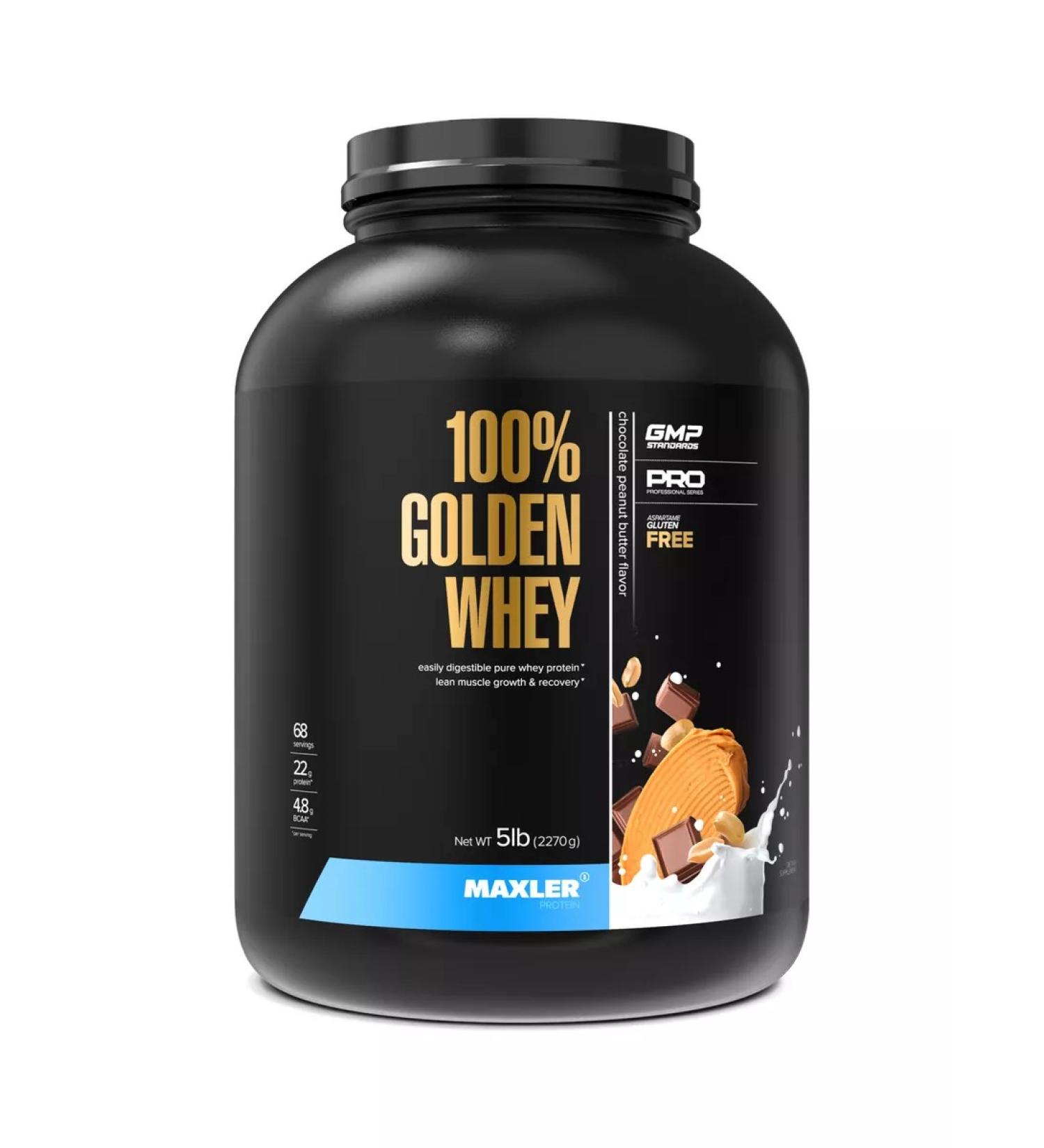 maxler Wastein protein 100% Golden Whey 2270g chocolate peanuts - Buy Online on GoSupps.com
