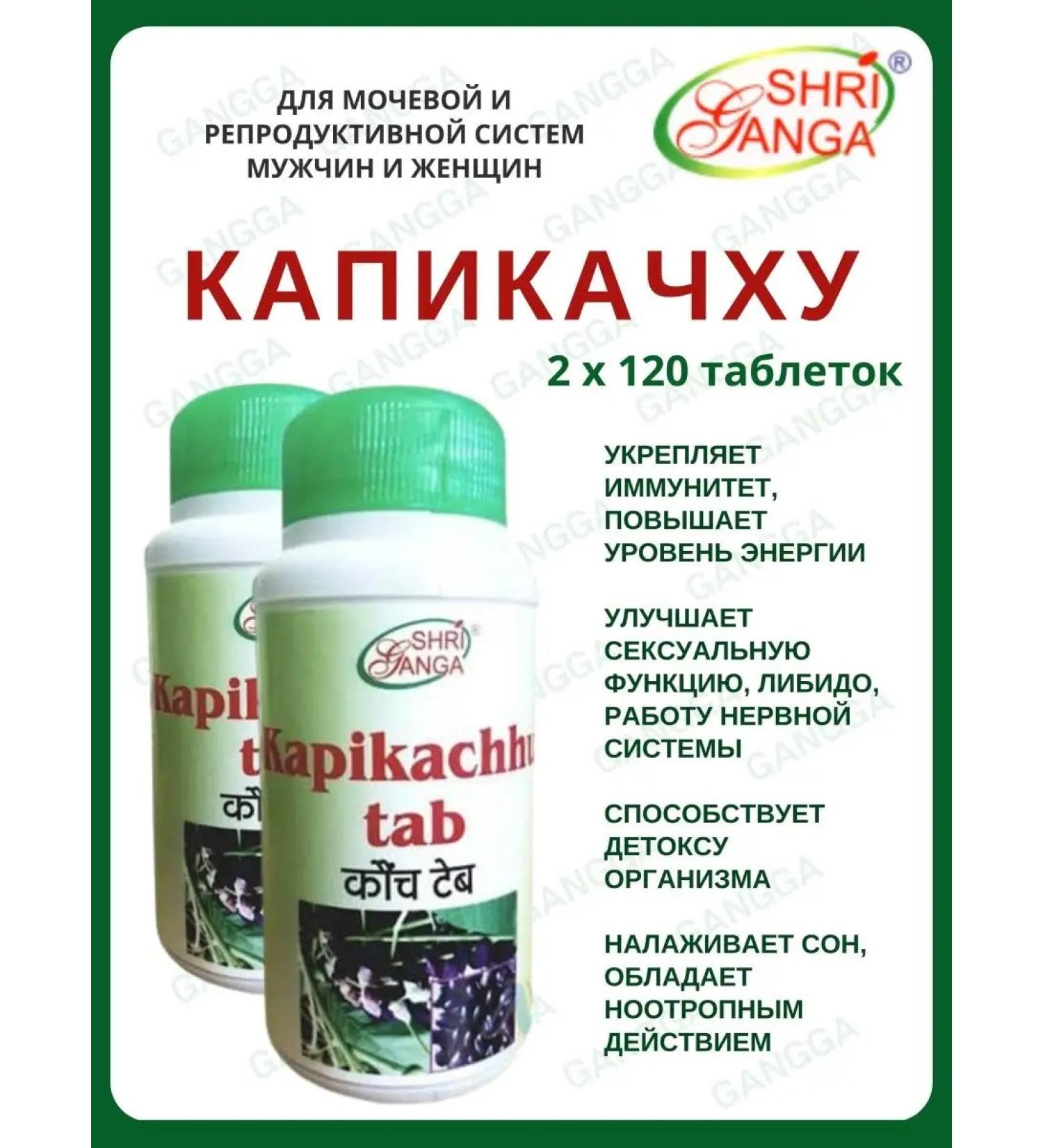 Shri Ganga Kapikachhu Kapikachhu Sri Ganges 2x120 tab - Buy Online on GoSupps.com