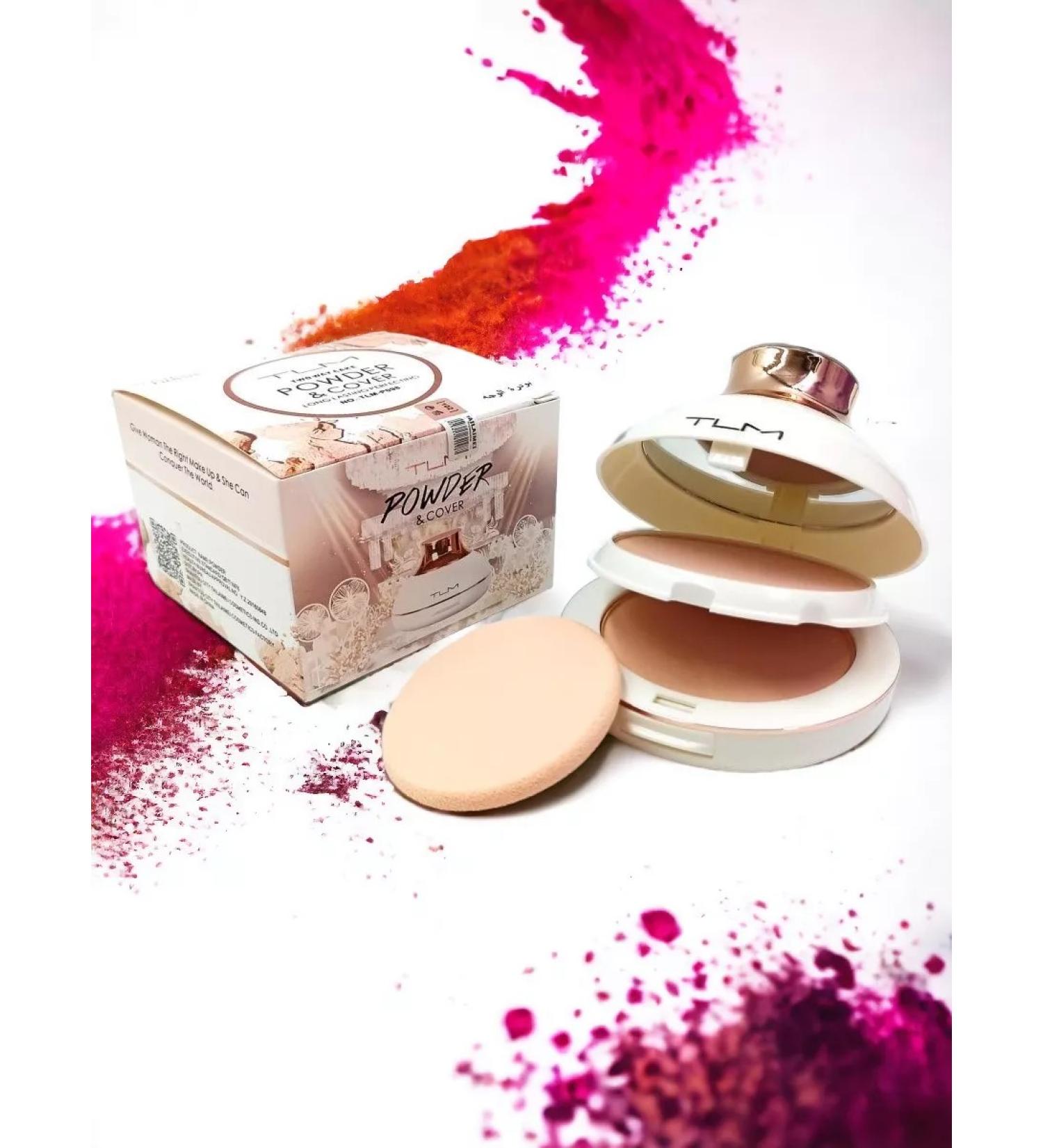 TLM Matting powder for the face tone 102 with two compartments and sponge - Buy Online on GoSupps.com