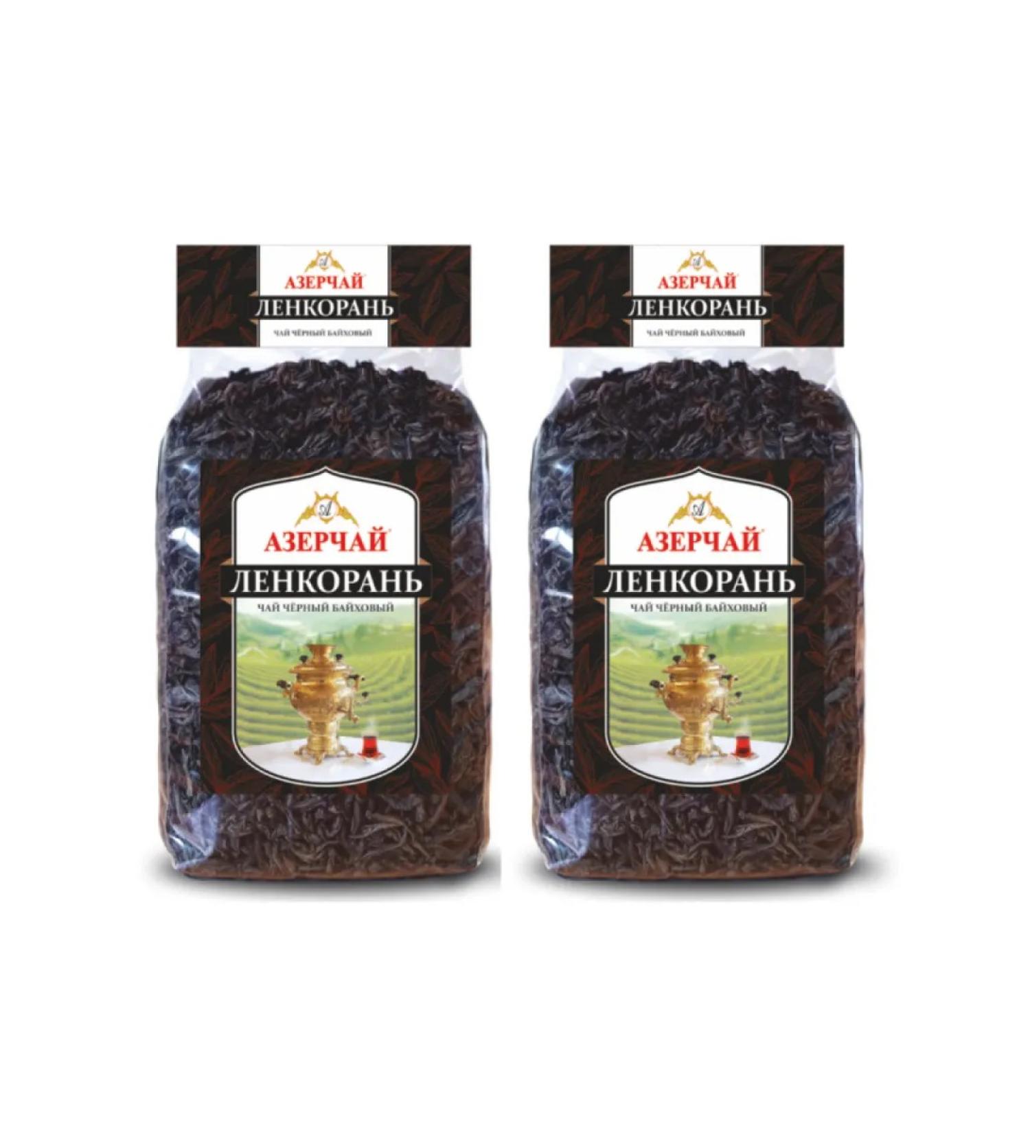 Azerchay Tea black Azerchy Lenkorana 1000 grams of grams 2 pieces