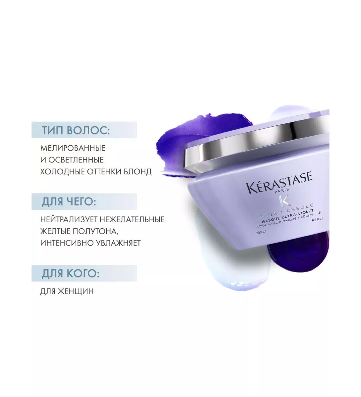 Kerastase Blond Absolu Masque Ultra-Violet Mask Violet 200 ml