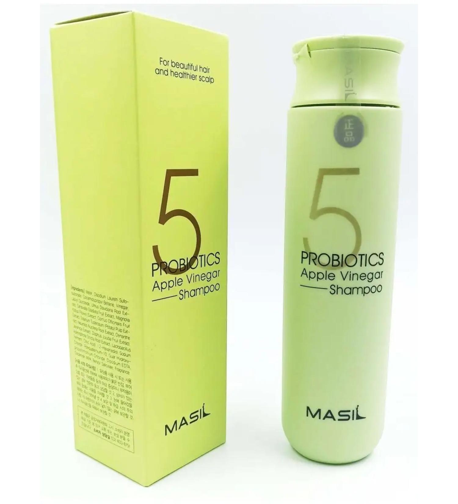 MASIL Hair shampoo with probiotics and apple cider vinegar 300ml - Buy Online on GoSupps.com