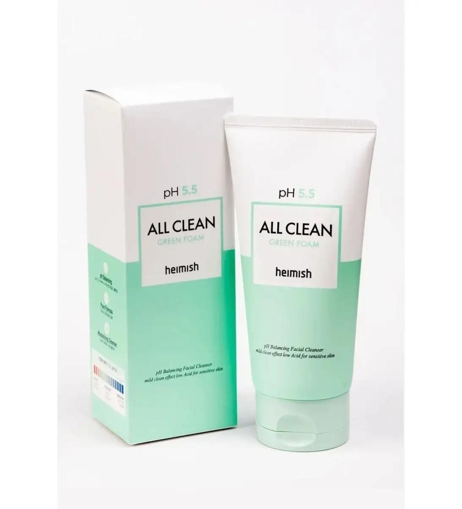 Heimish Foam All Clean Green Foam 5.5 pH 150 ml - Buy Online on GoSupps.com