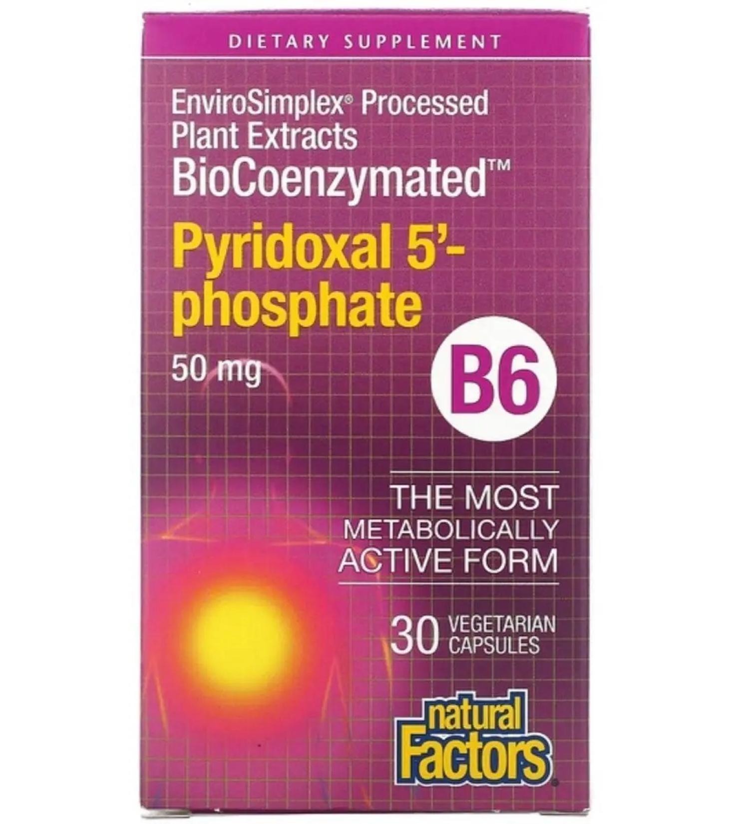 Natural Factors Vitamin B6 pyridoxine - Buy Online on GoSupps.com