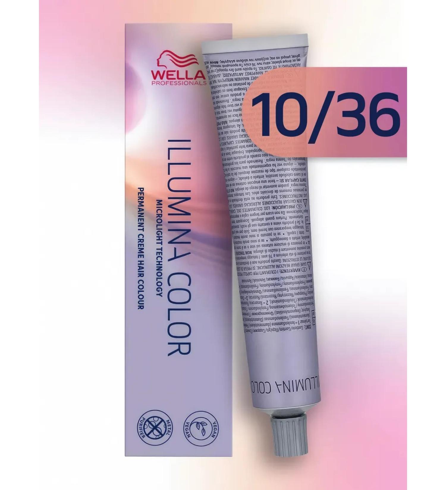 WELLA PROFESSIONALS Persistent hair cream Illumina Color 10 36 - Buy Online on GoSupps.com
