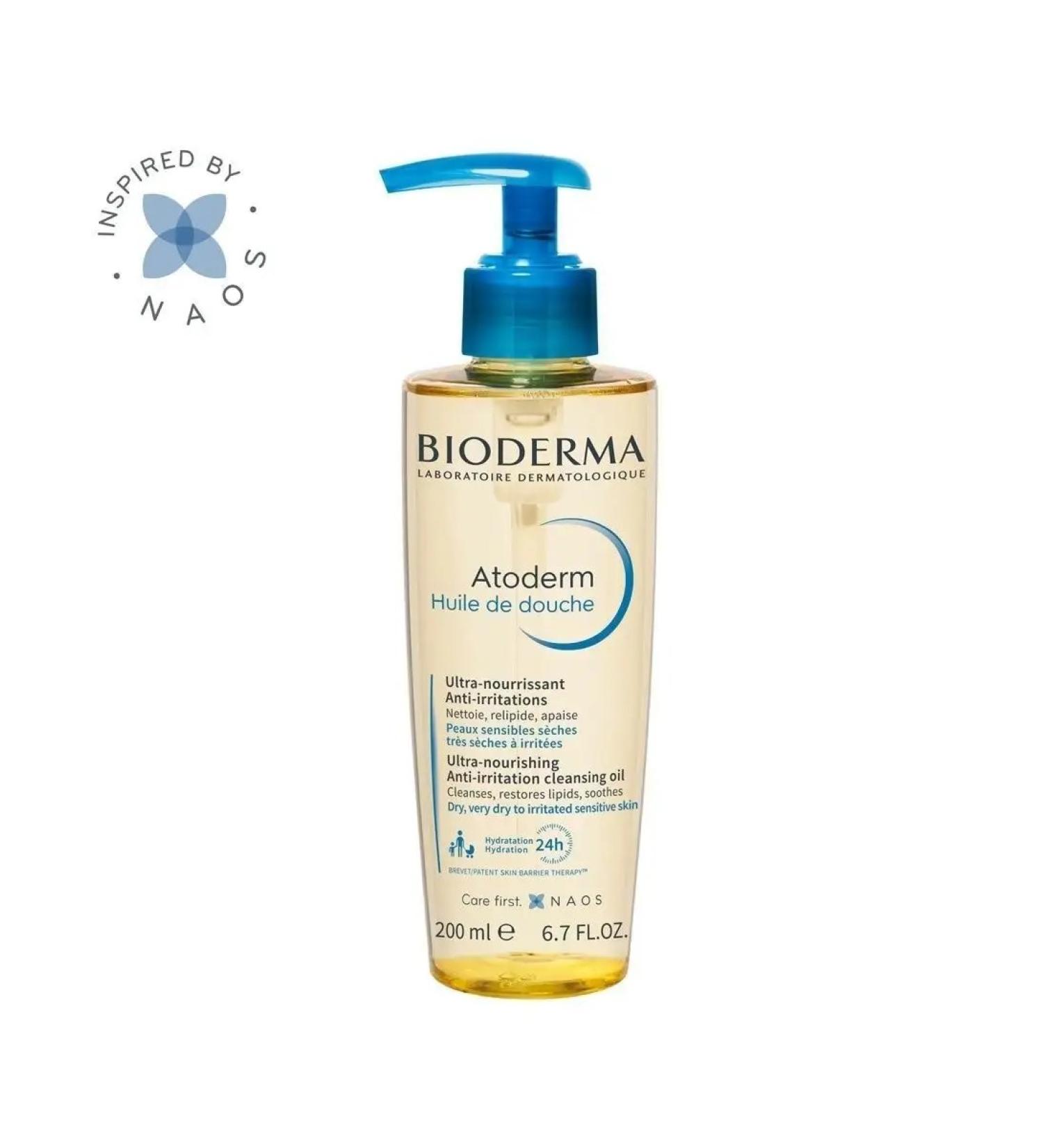 Bioderma Shower gel oil for very dry skin atoderm 200 ml - Buy Online on GoSupps.com