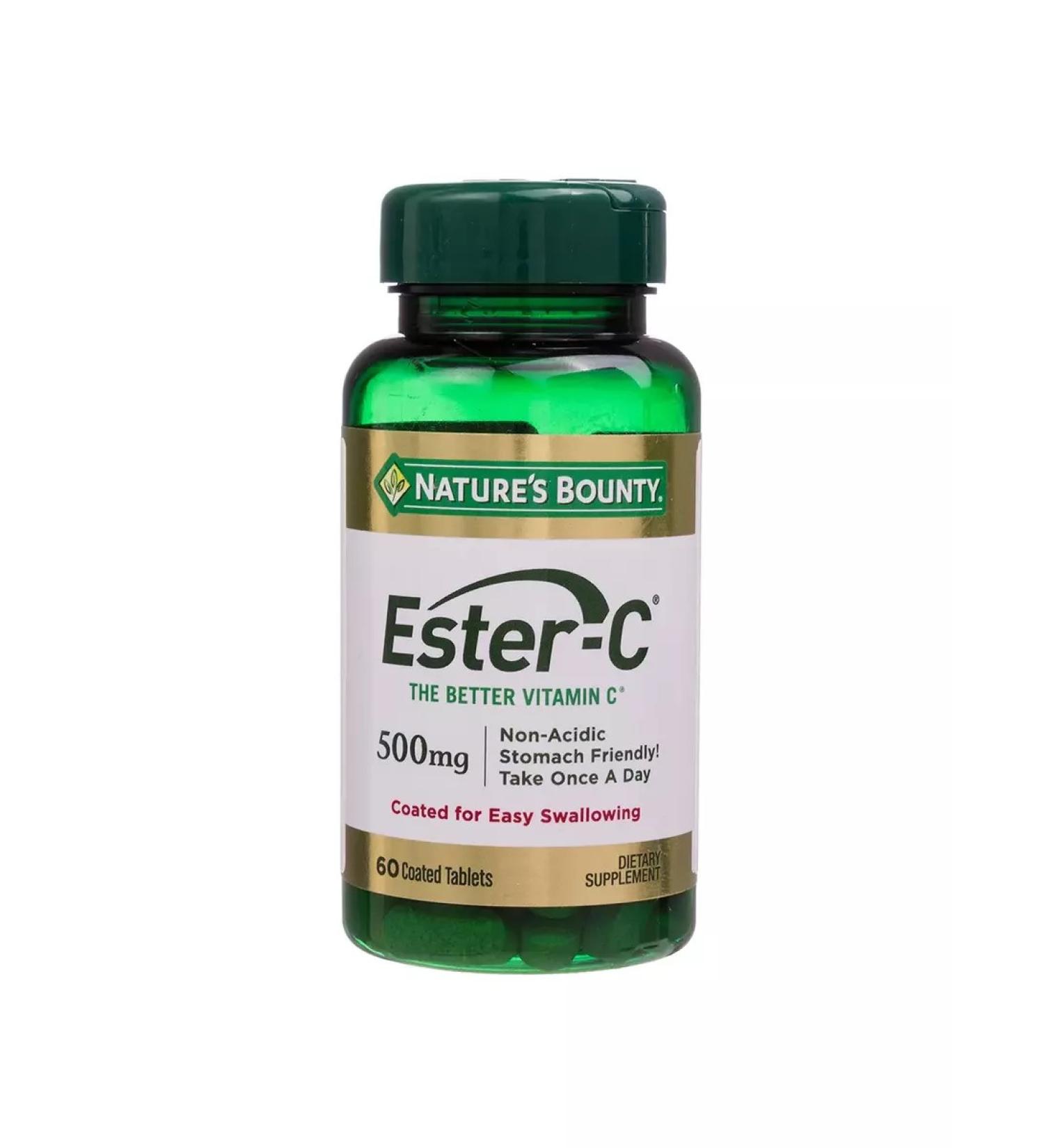 Nature's Bounty Natures Bounty Esther - with 500 mg tablets No. 60 - Buy Online on GoSupps.com