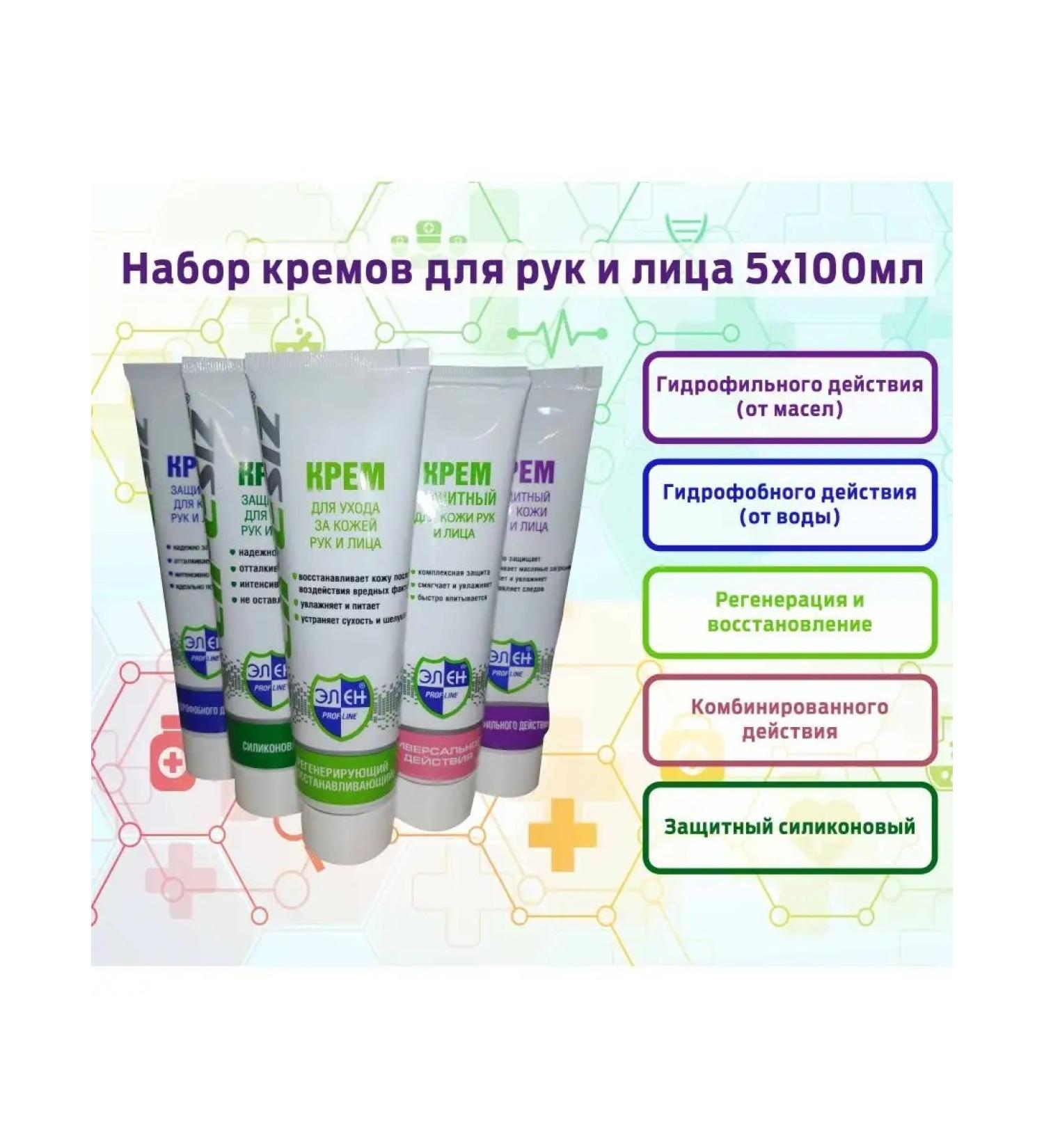 HELEN Set of hand and face creams 5x100ml - Buy Online on GoSupps.com
