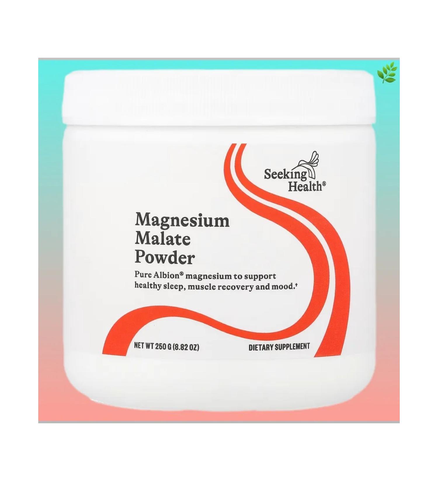 Seeking Health Magnesium Malat in powder 500 mg 250 g - Buy Online on GoSupps.com