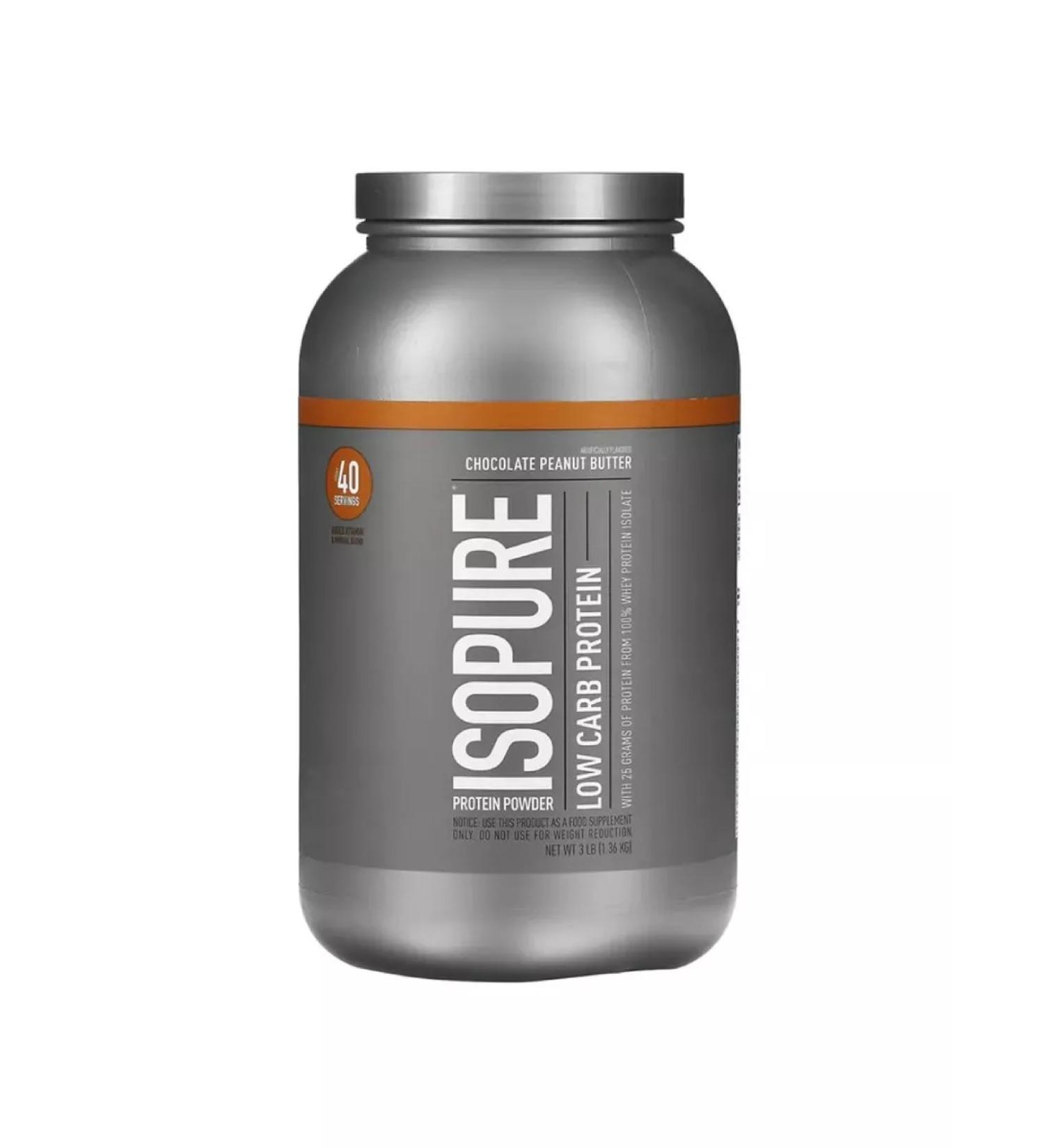 Isopure Low Carb protein 1360 g - chocolate - peanut oil - Buy Online on GoSupps.com