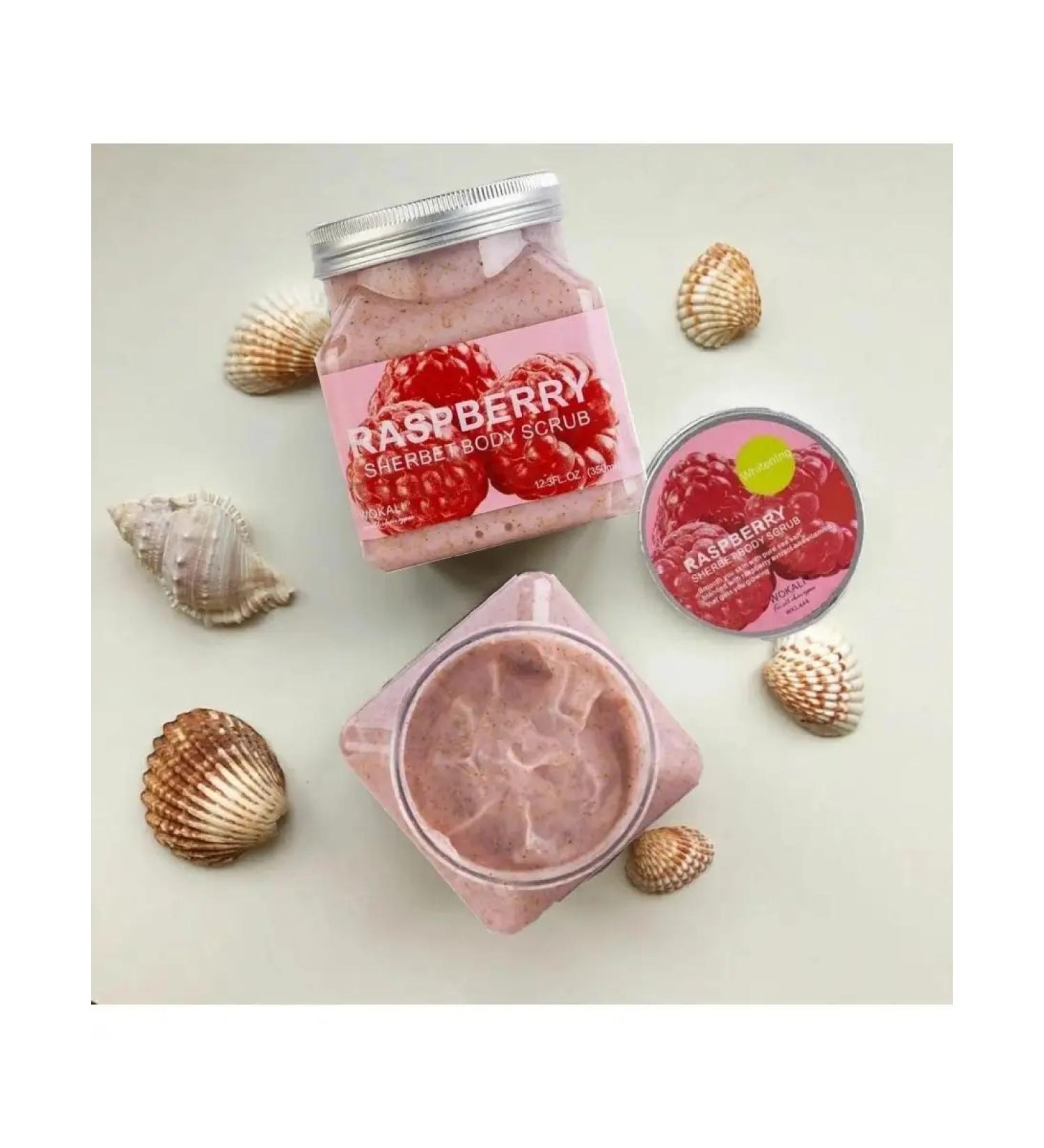 Skin drainage sugar body scrub with a strawberry aroma