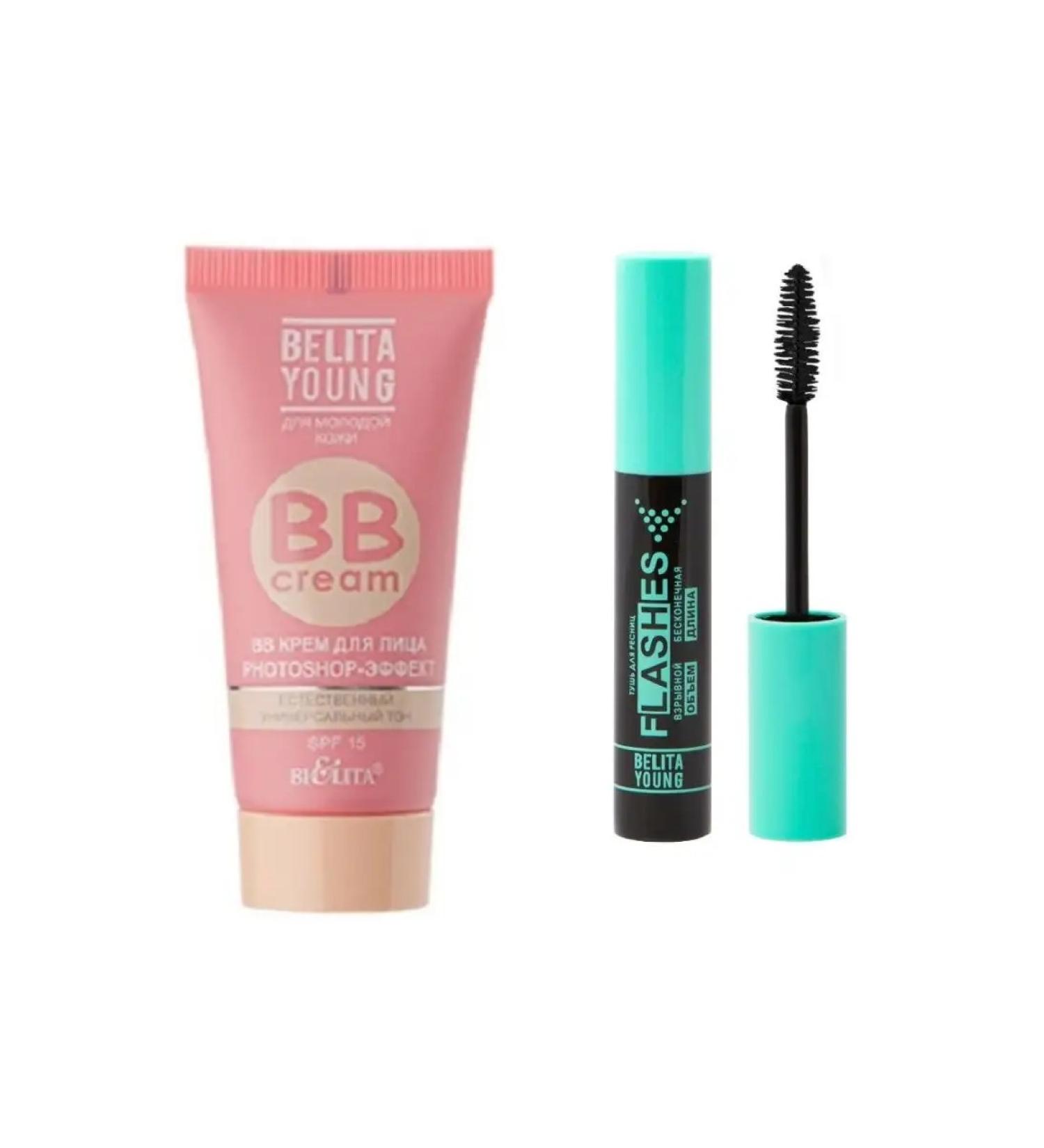 Cosmetics set Flashes and BB cream Belita Young - Buy Online on GoSupps.com