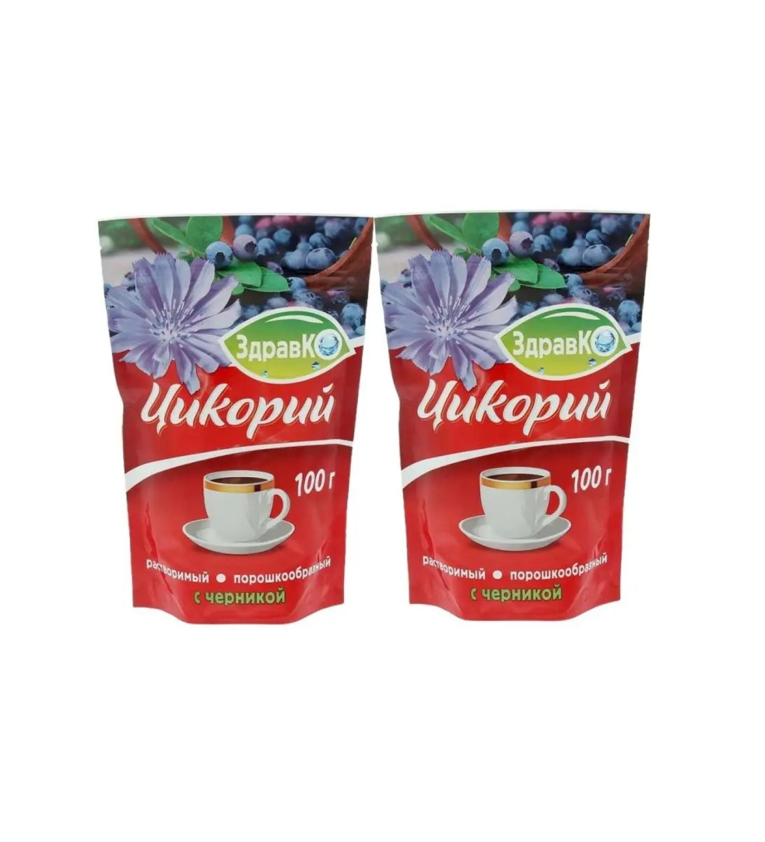 Tsikoria soluble blueberries 100 g 2 pcs