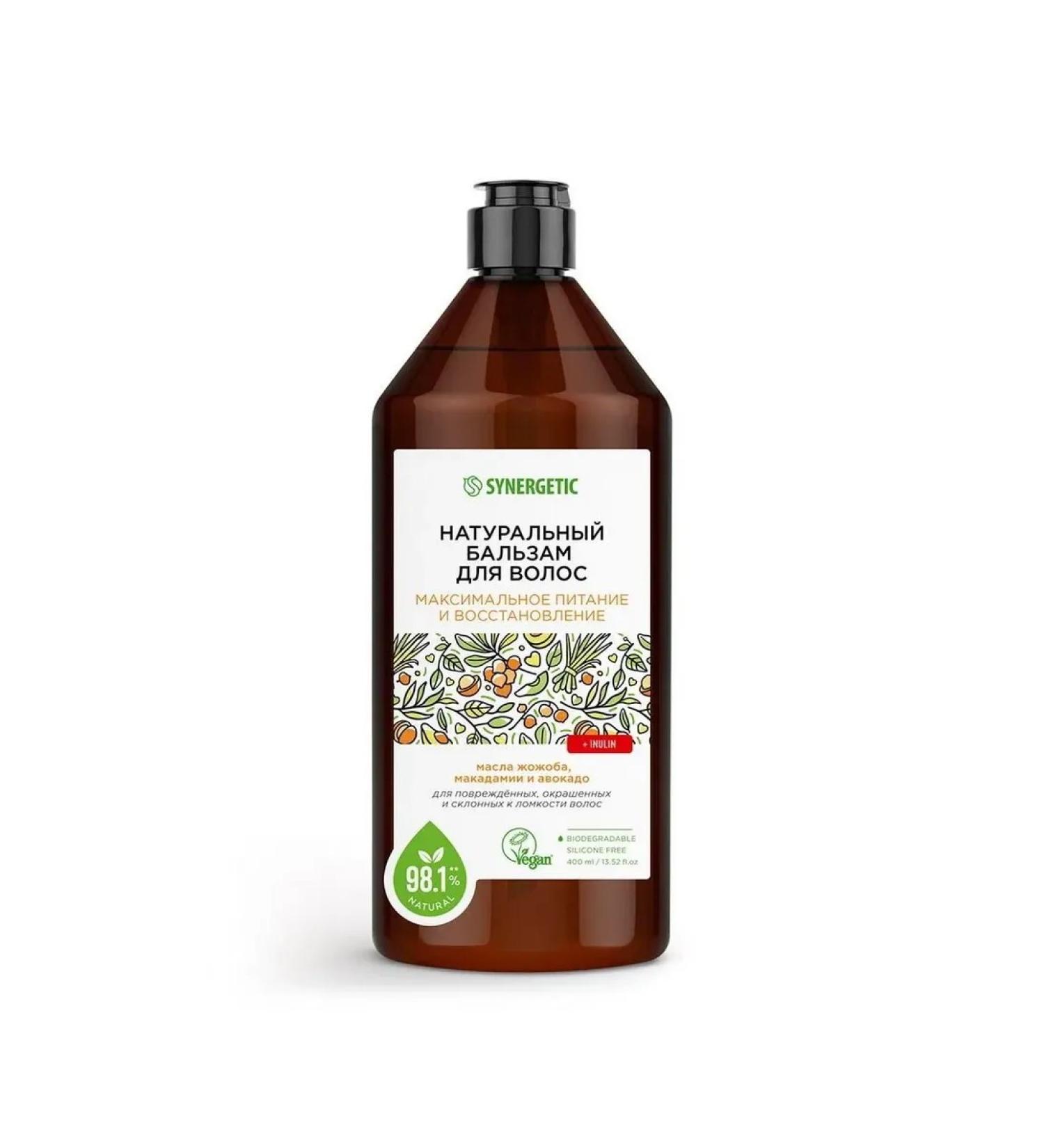 SYNERGETIC Balm maximum nutrition and hair restoration 400 ml - Buy Online on GoSupps.com