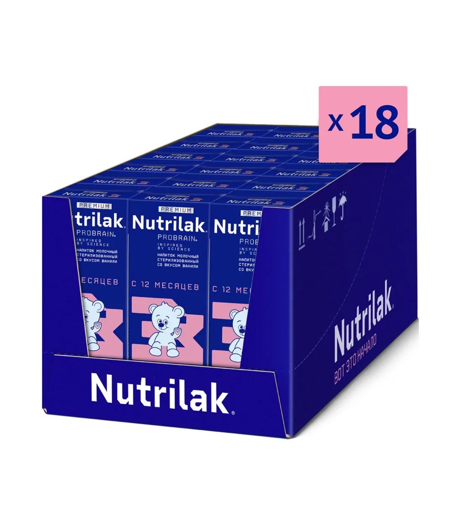 Drink milk finished nutrilak premium3 12+ 0.2l 18pcs - Buy Online on GoSupps.com