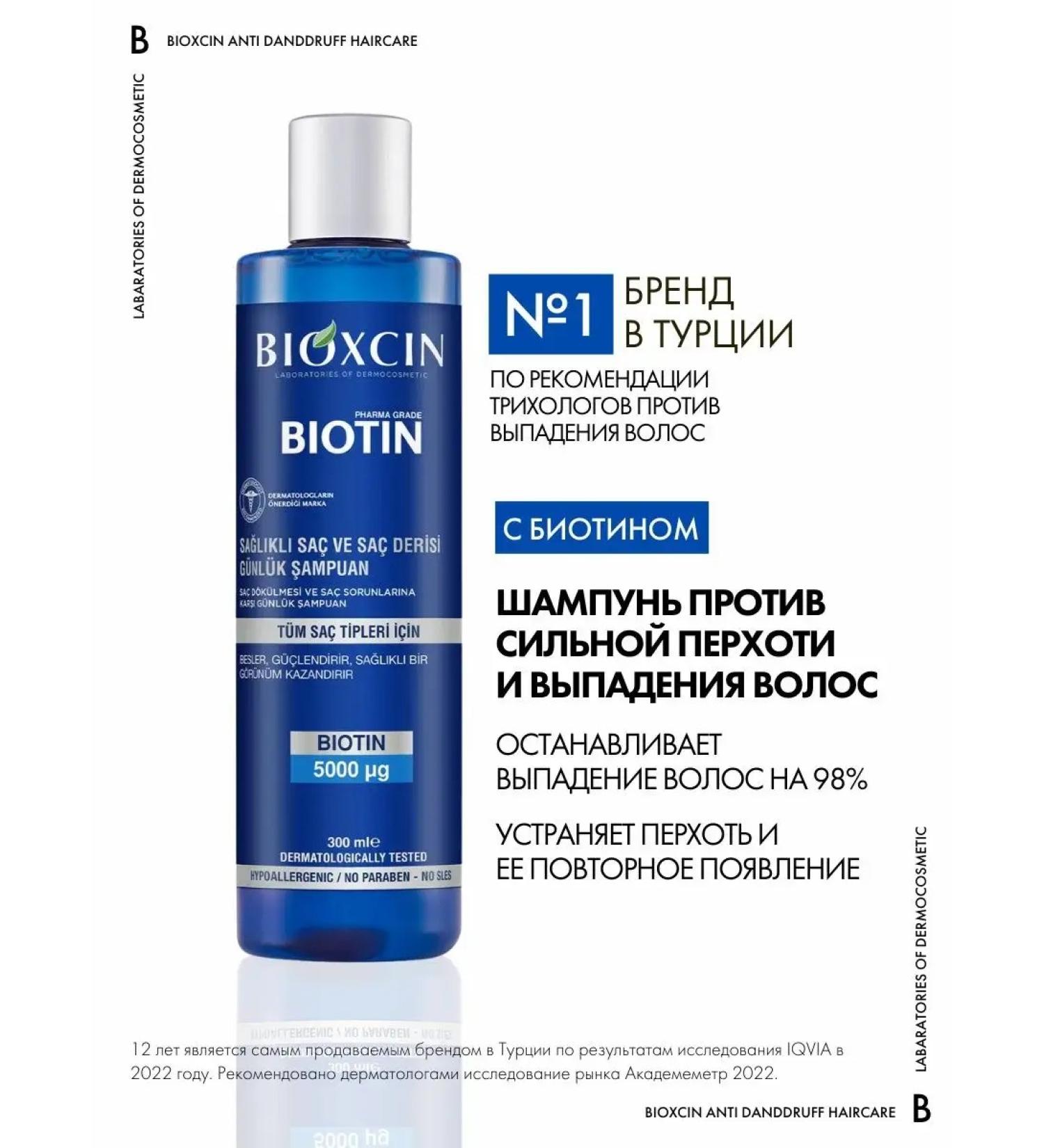Bioxcin Professional hair shampoo from dandruff bioxin - Buy Online on GoSupps.com