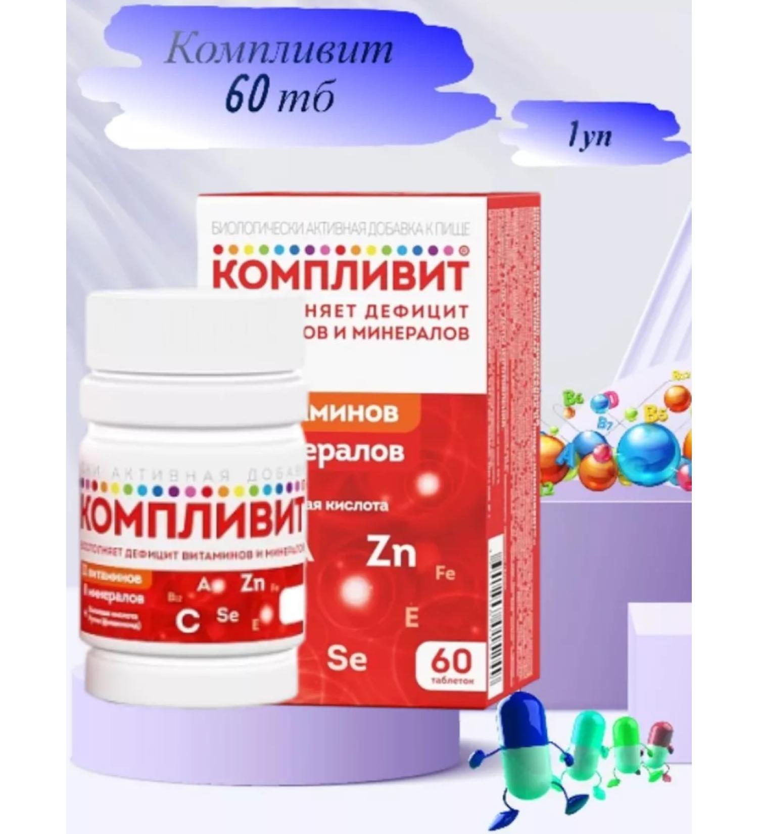 Complivit Vitamin-mineral complex 60 TB * 1 - Buy Online on GoSupps.com