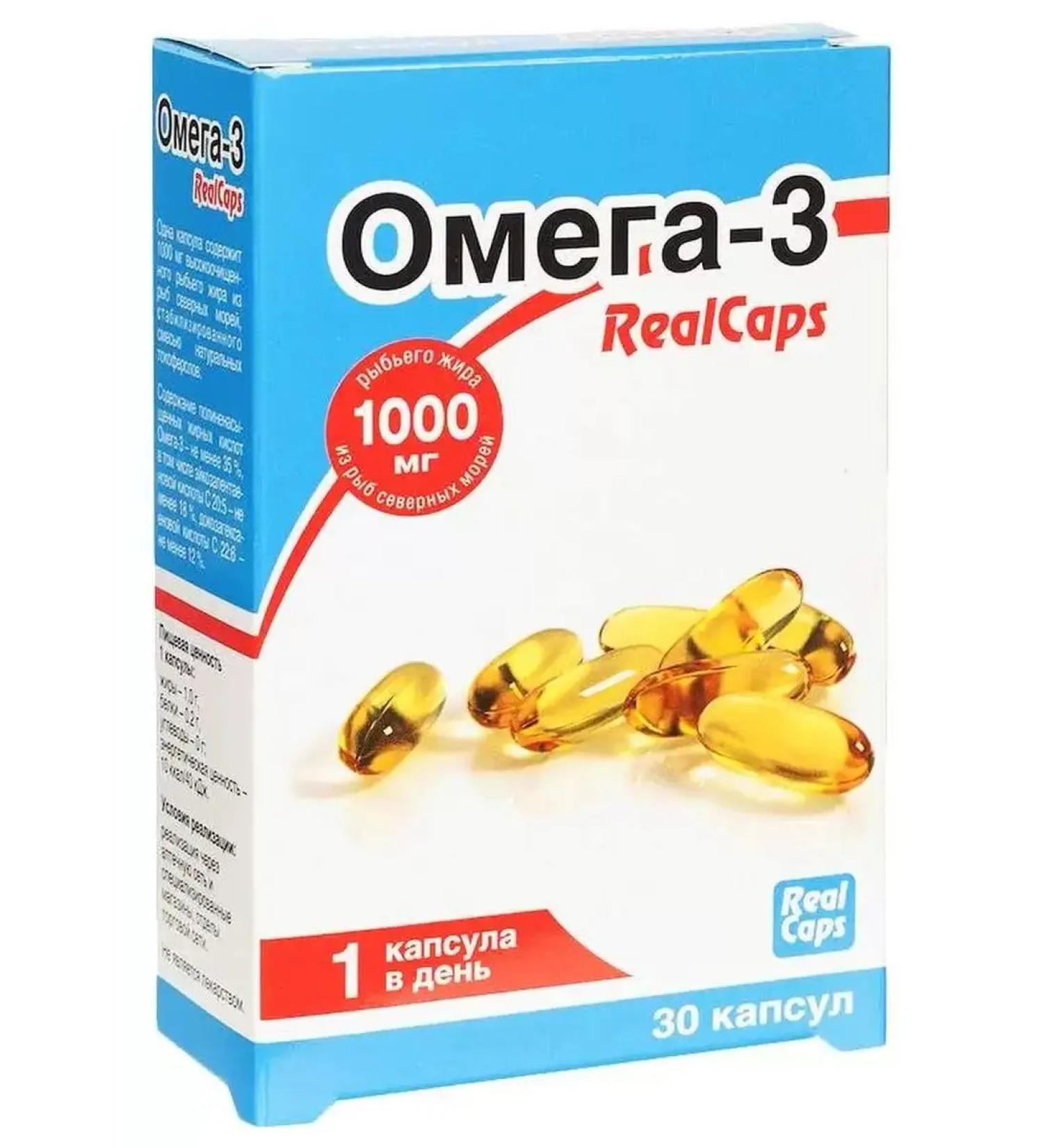 Omega-3 RealCaps caps. 1400 mg No. 30 - Buy Online on GoSupps.com