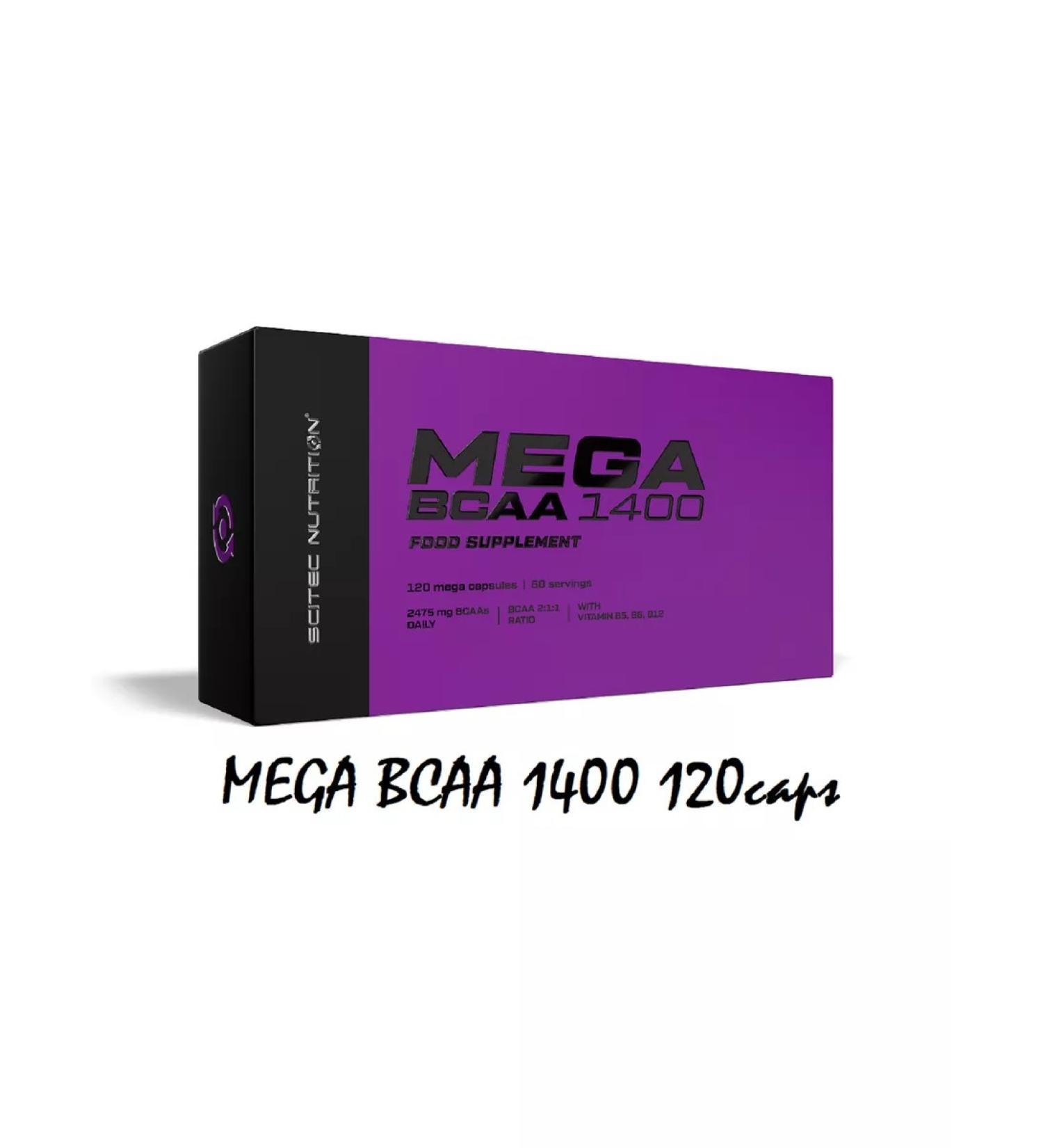 Scitec Nutrition Amino acid. Mega BCAA 1400. 120 capsules - Buy Online on GoSupps.com
