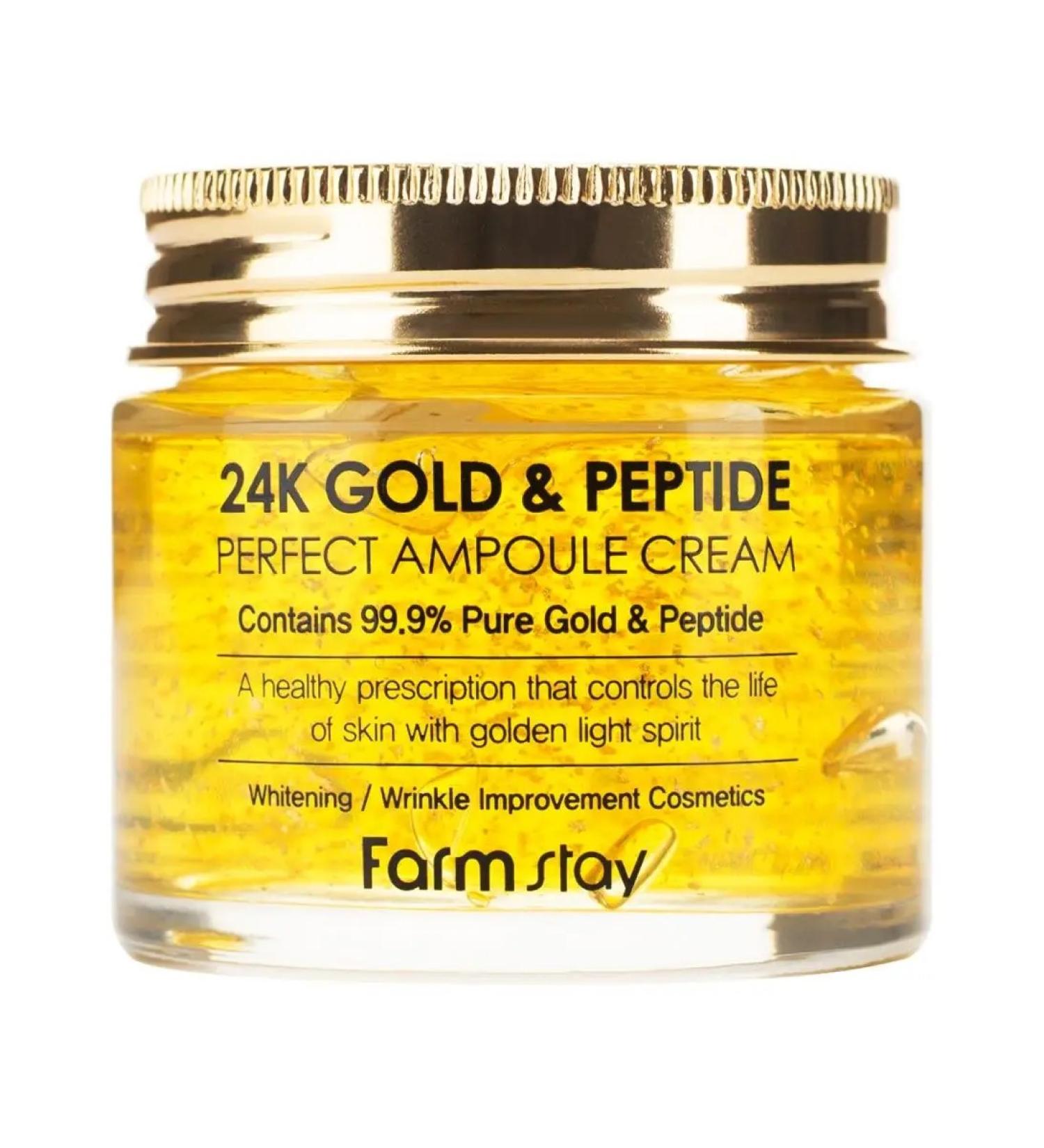 Farm Stay 24k Gold & Peptide ampoon cream with gold and peptides 80ml