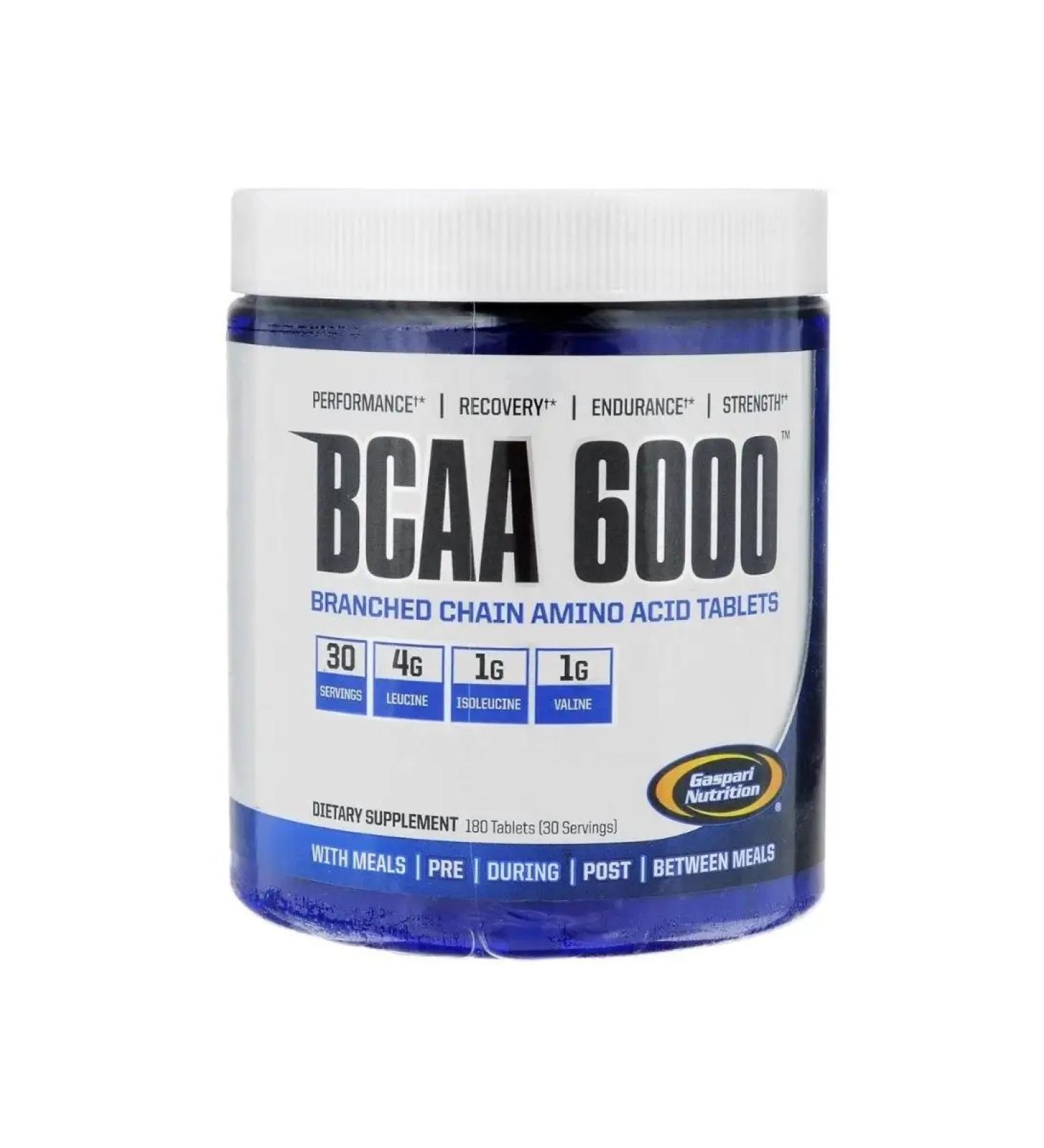 Fitnessland Amino acids BCAA 6000 180 tablets - Buy Online on GoSupps.com