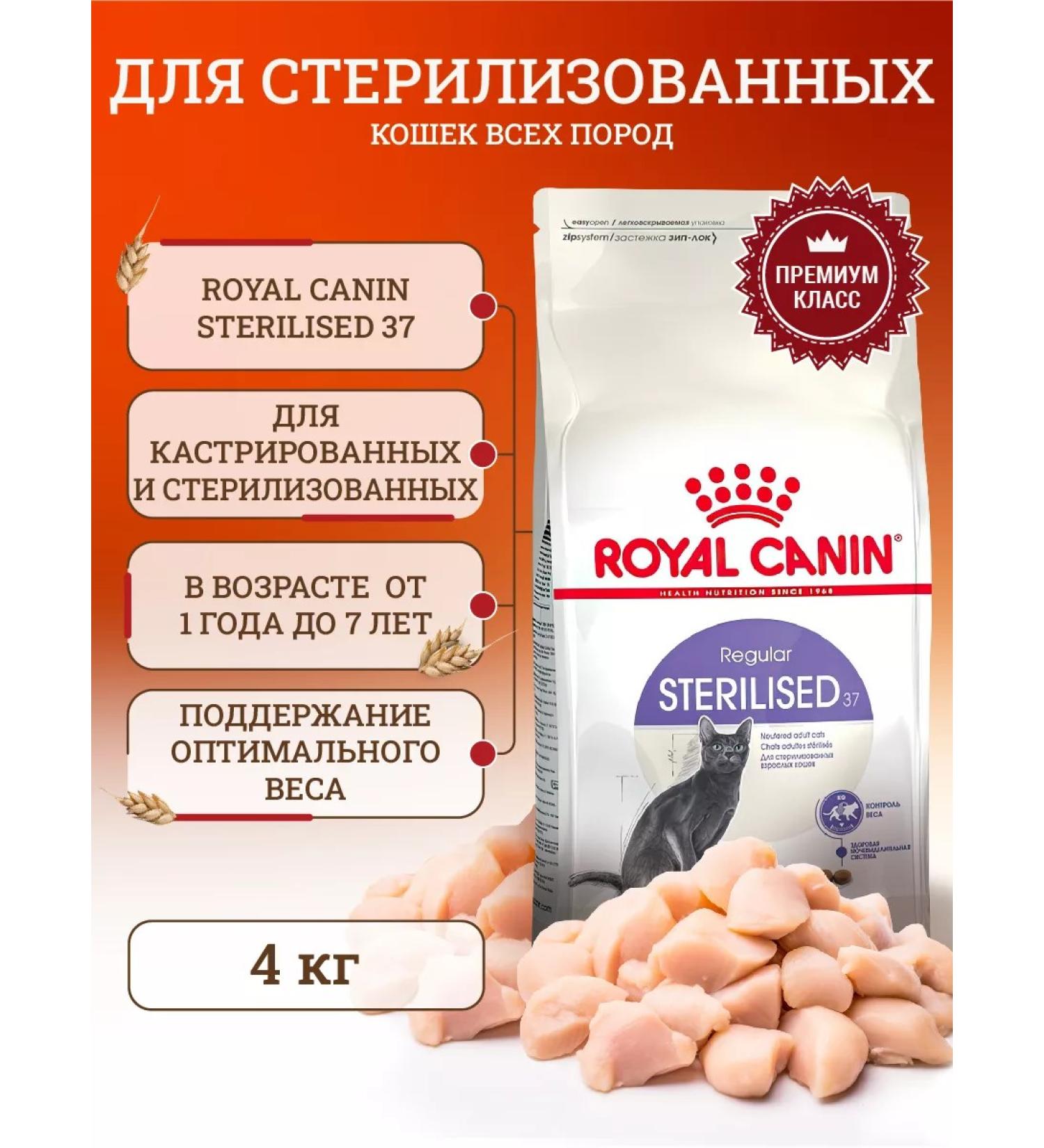 ROYAL CANIN Dry food for sterilized cats - 4 kg - Buy Online on GoSupps.com