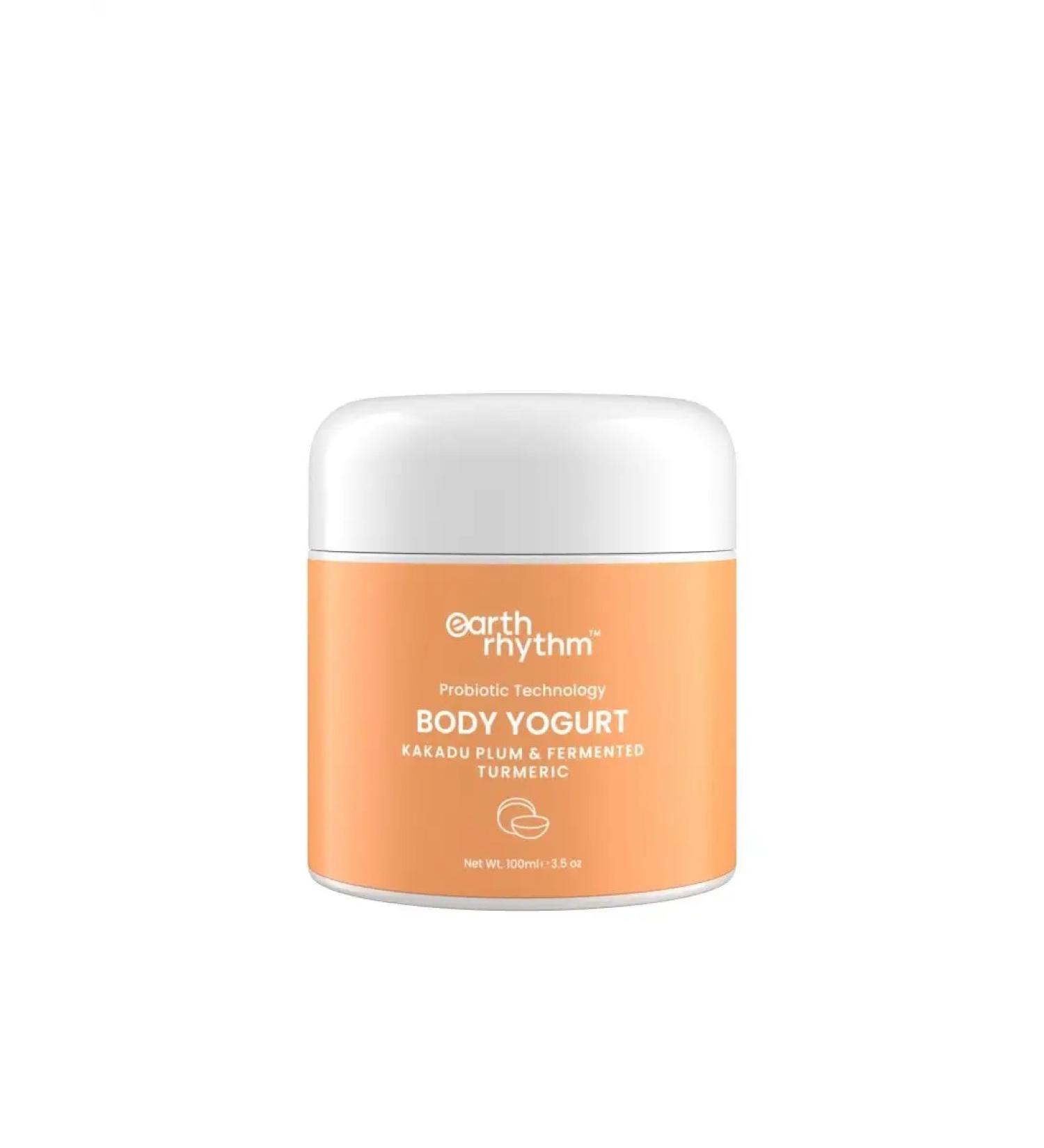 EARTH RHYTHM Cream Yogurt for Body with turmeric 100 g - Buy Online on GoSupps.com