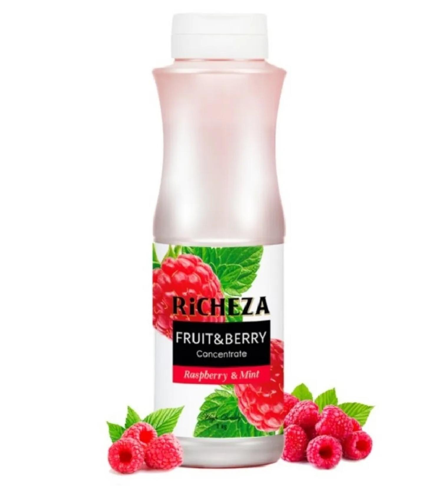RiCHEZA Concentrate base for drinks raspberry-grinding 1 kg - Buy Online on GoSupps.com