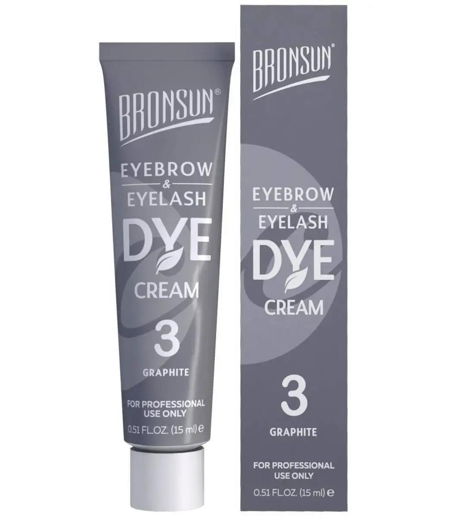 Bronsun Cream-painting for eyebrows and eyelashes of BRASANAN 3 graphite