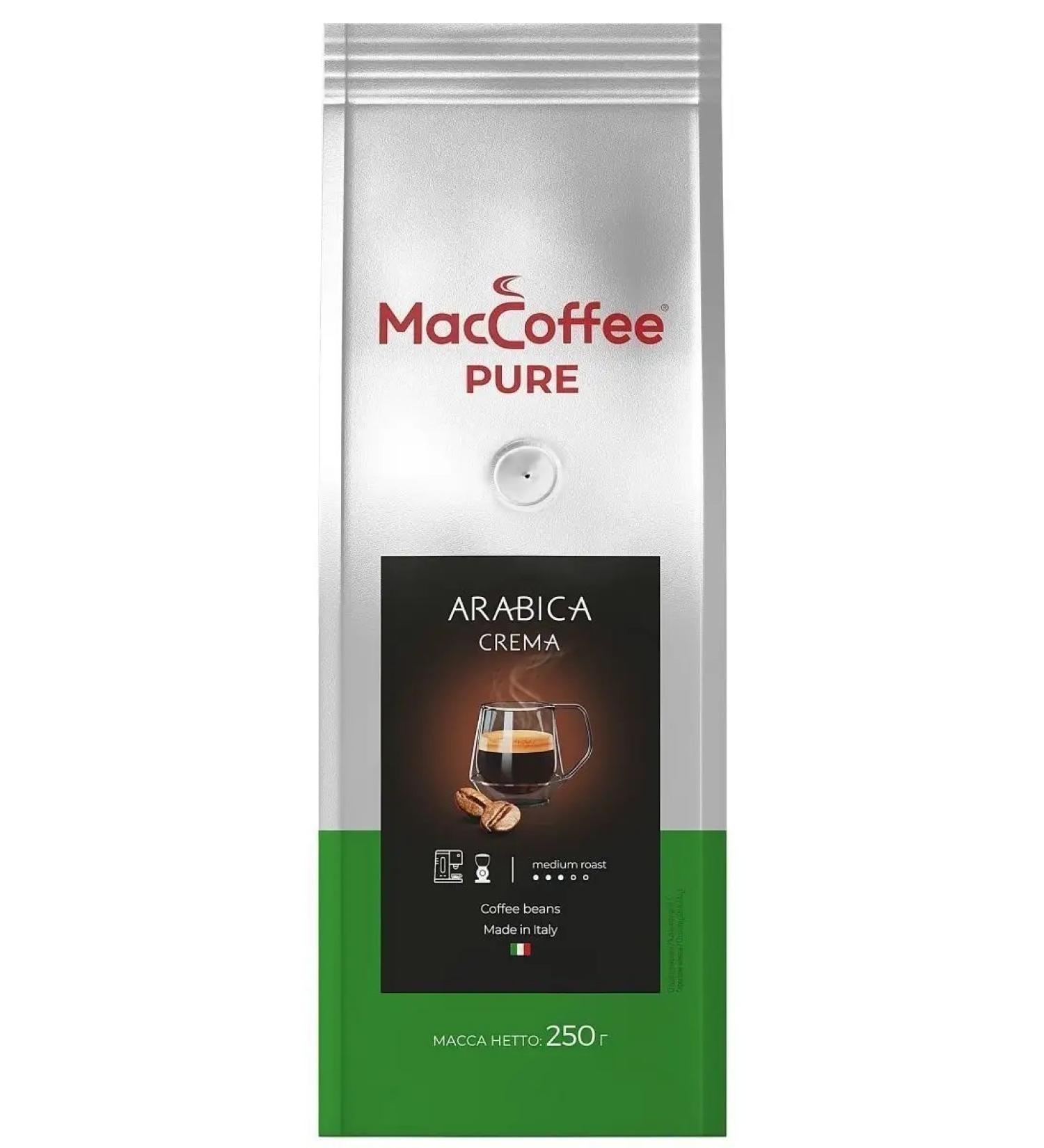 MACCOFFEE Ground coffee Pure Arabica Crema 250g