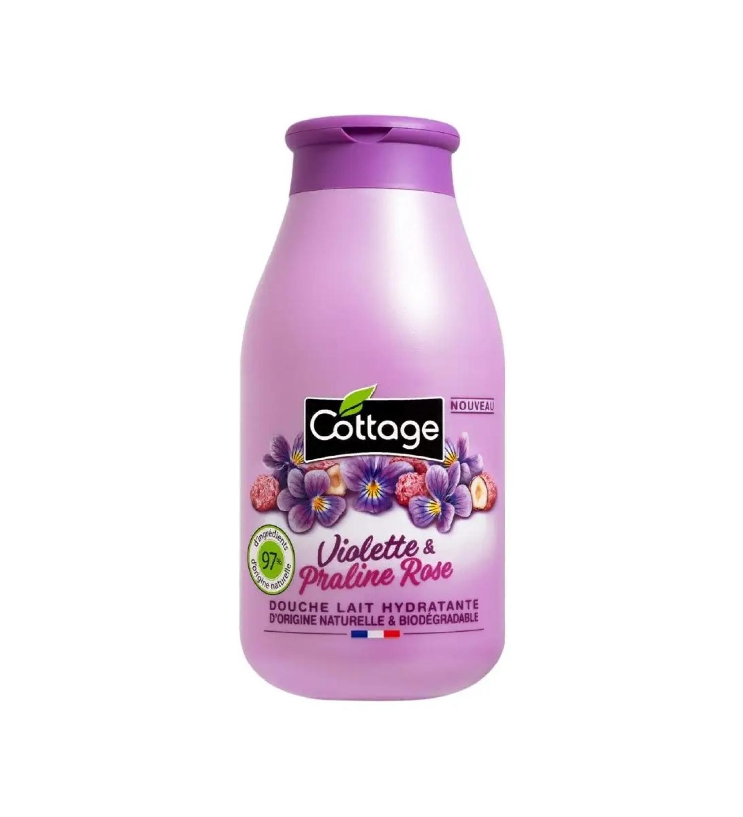 Cottage Moisturizing violet and praline shower of the body 250ml - Buy Online on GoSupps.com