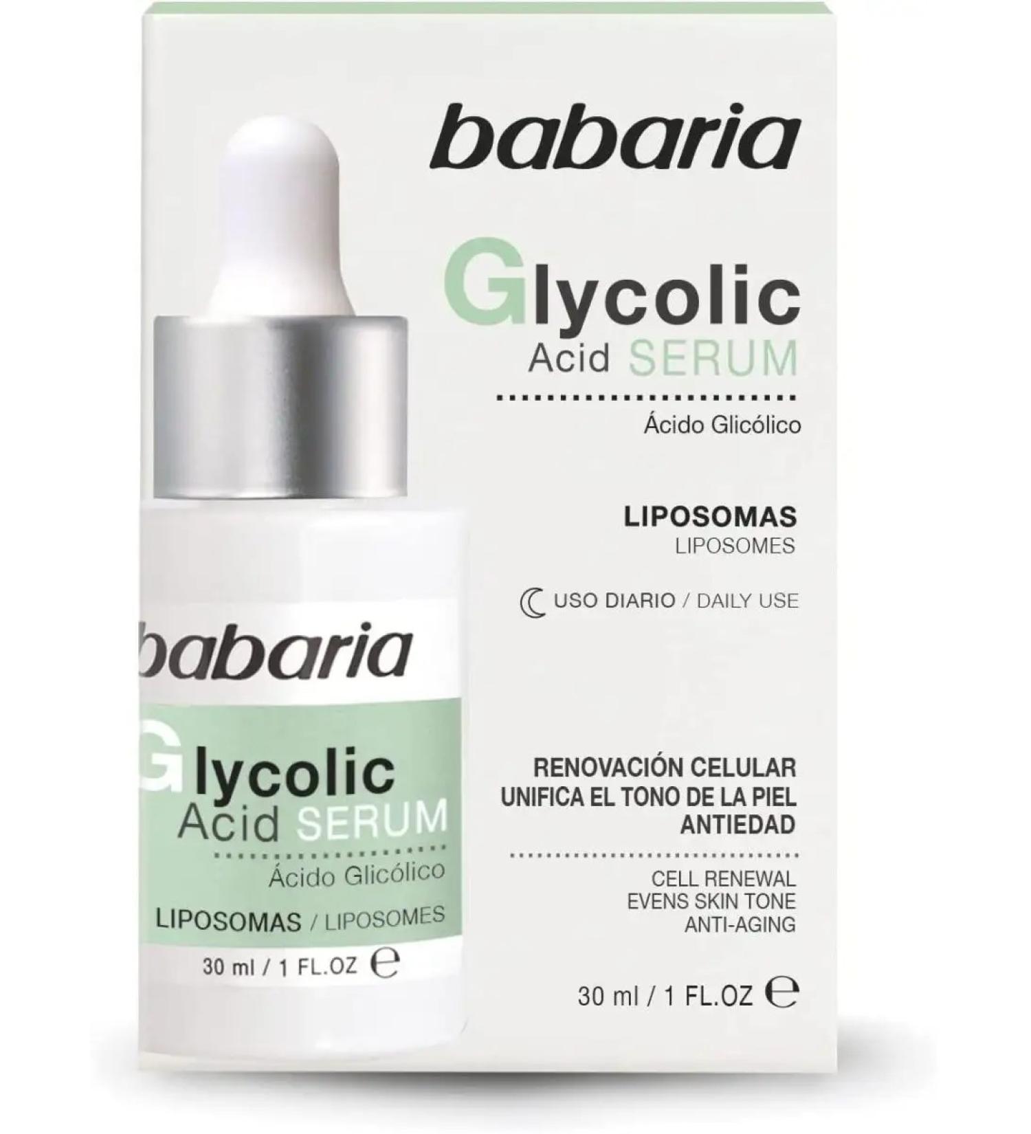 Babaria Facial serum with glycolic acid - Buy Online on GoSupps.com