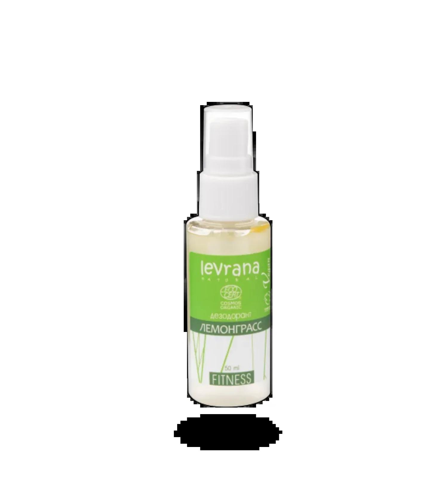 levrana Disodorant Lemongrass with Aloe Vera Fitness for Body 50 ml